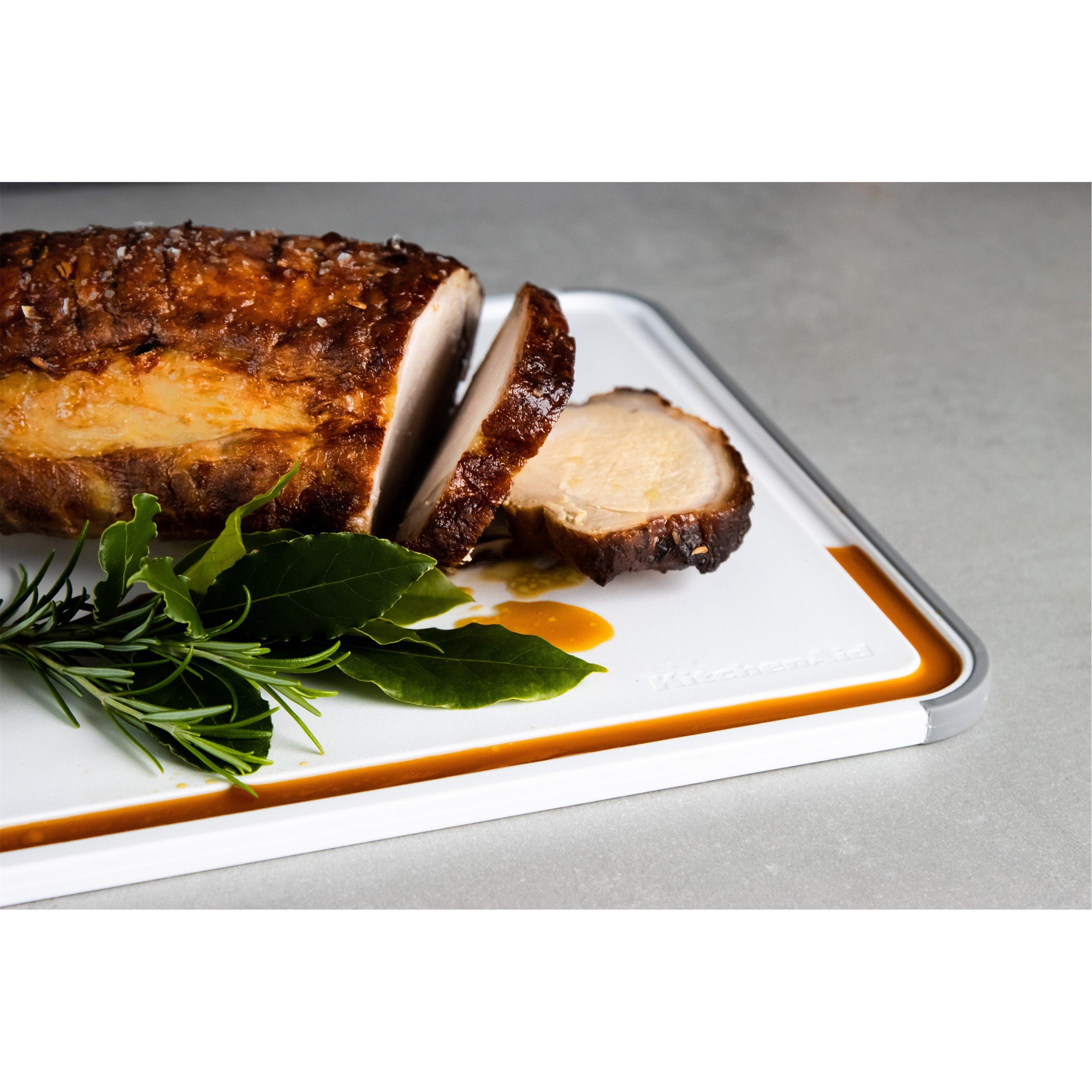 White - KitchenAid - KitchenAid Classic Polypropylene Non-slip Chopping - 2