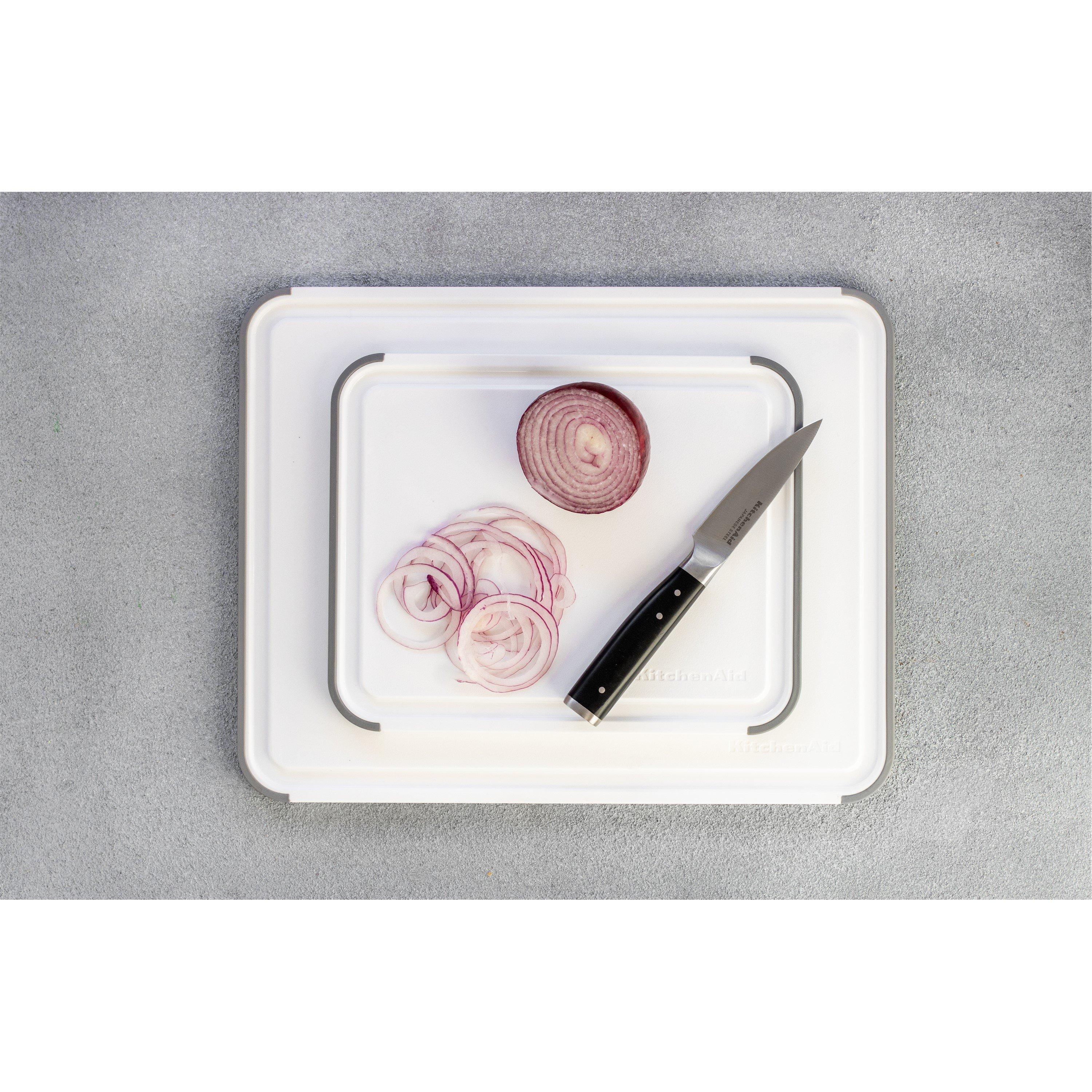 White - KitchenAid - KitchenAid Classic Polypropylene Non-slip Chopping - 5