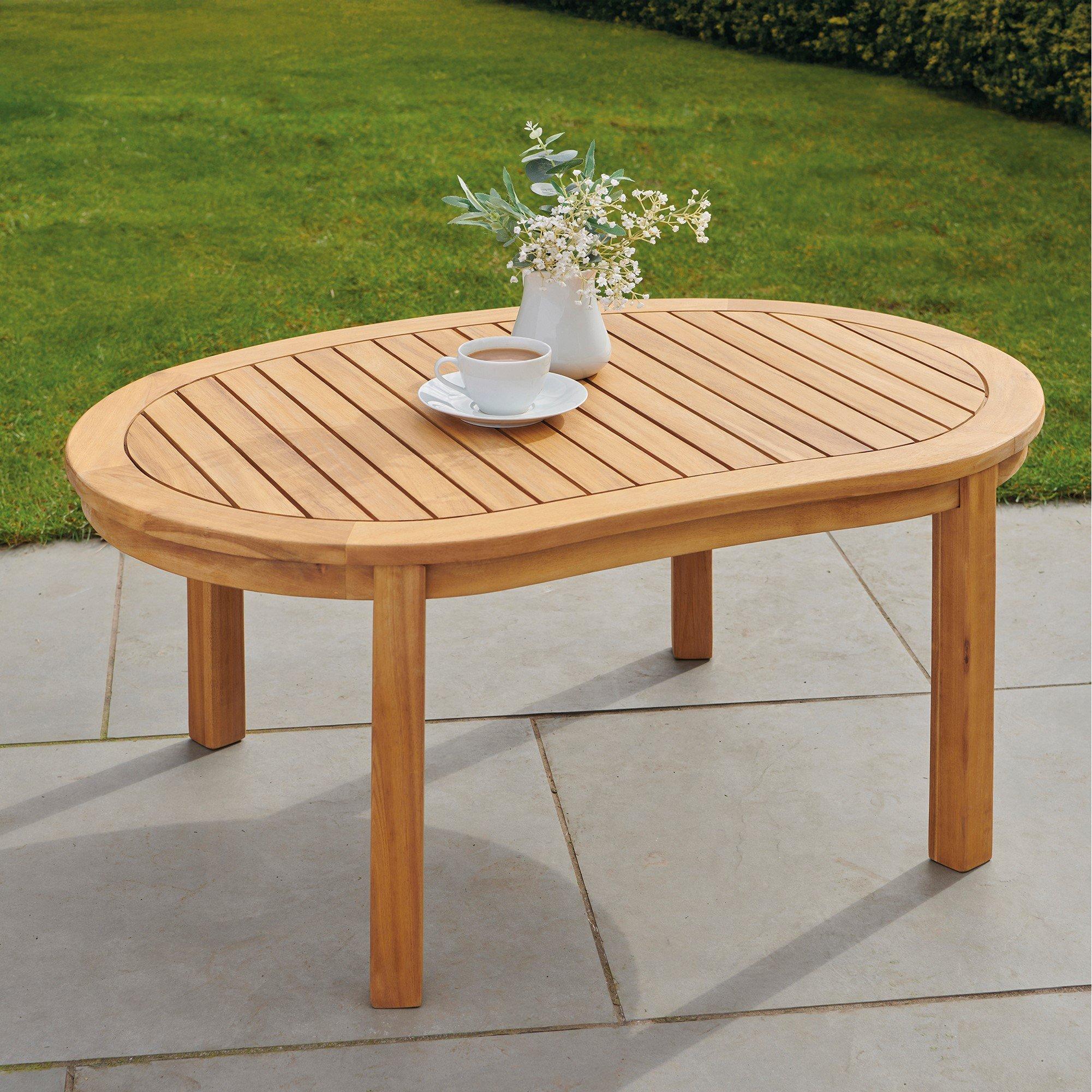 Natural - Greenhurst - Greenhurst Woodfield Banana Table in Natural - 2
