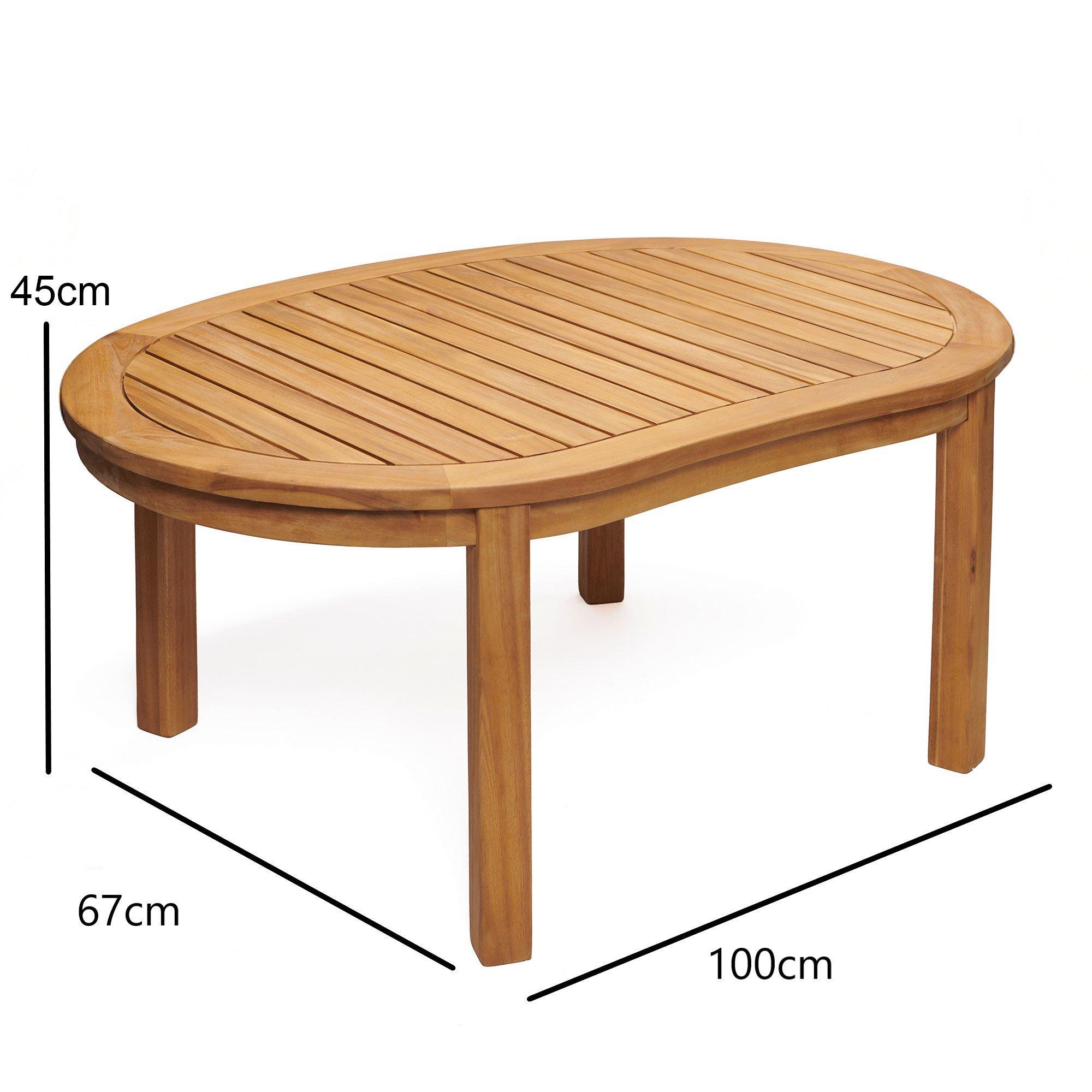 Natural - Greenhurst - Greenhurst Woodfield Banana Table in Natural - 4