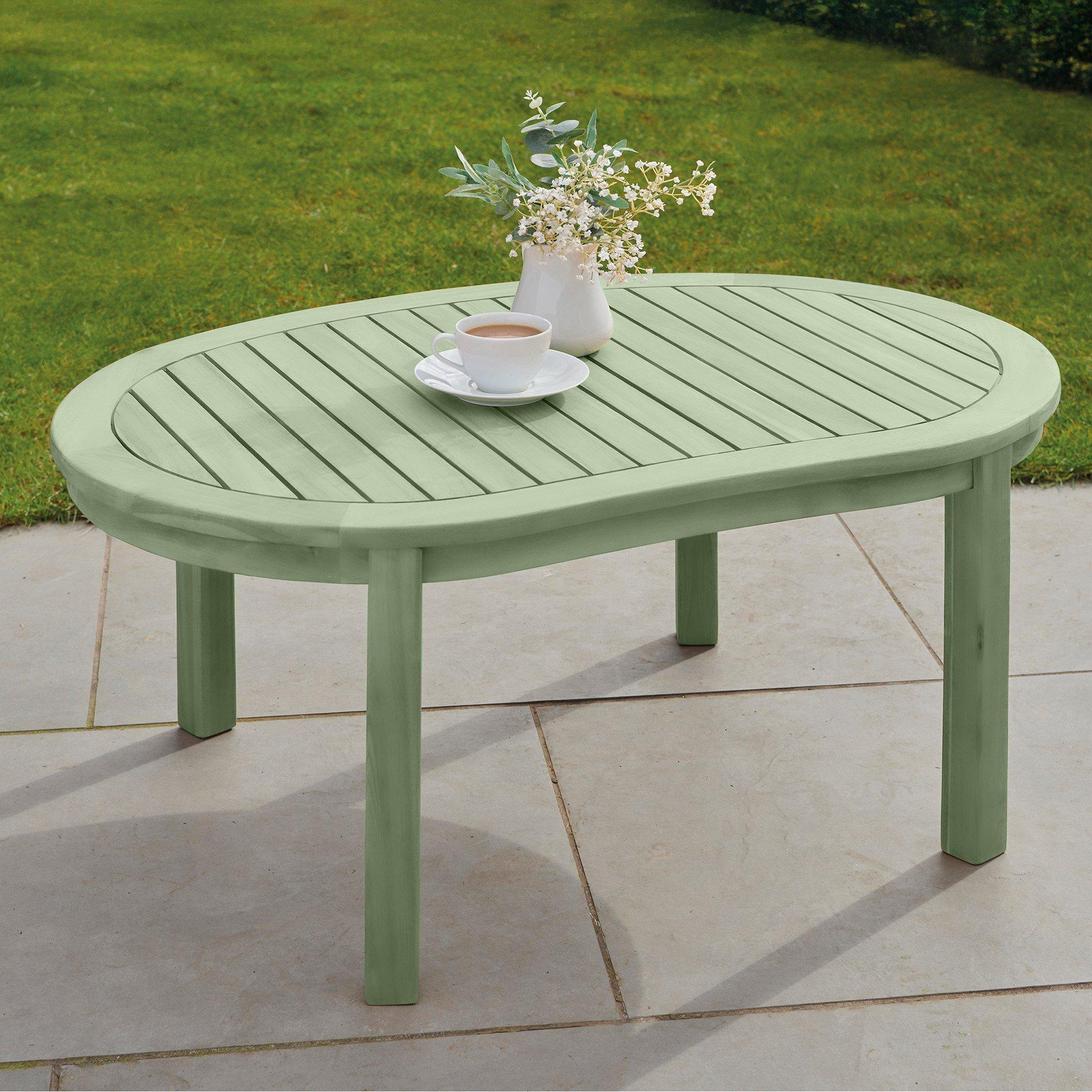 Sage Green - Greenhurst - Greenhurst Woodfield Banana Table in Sage Green - 2
