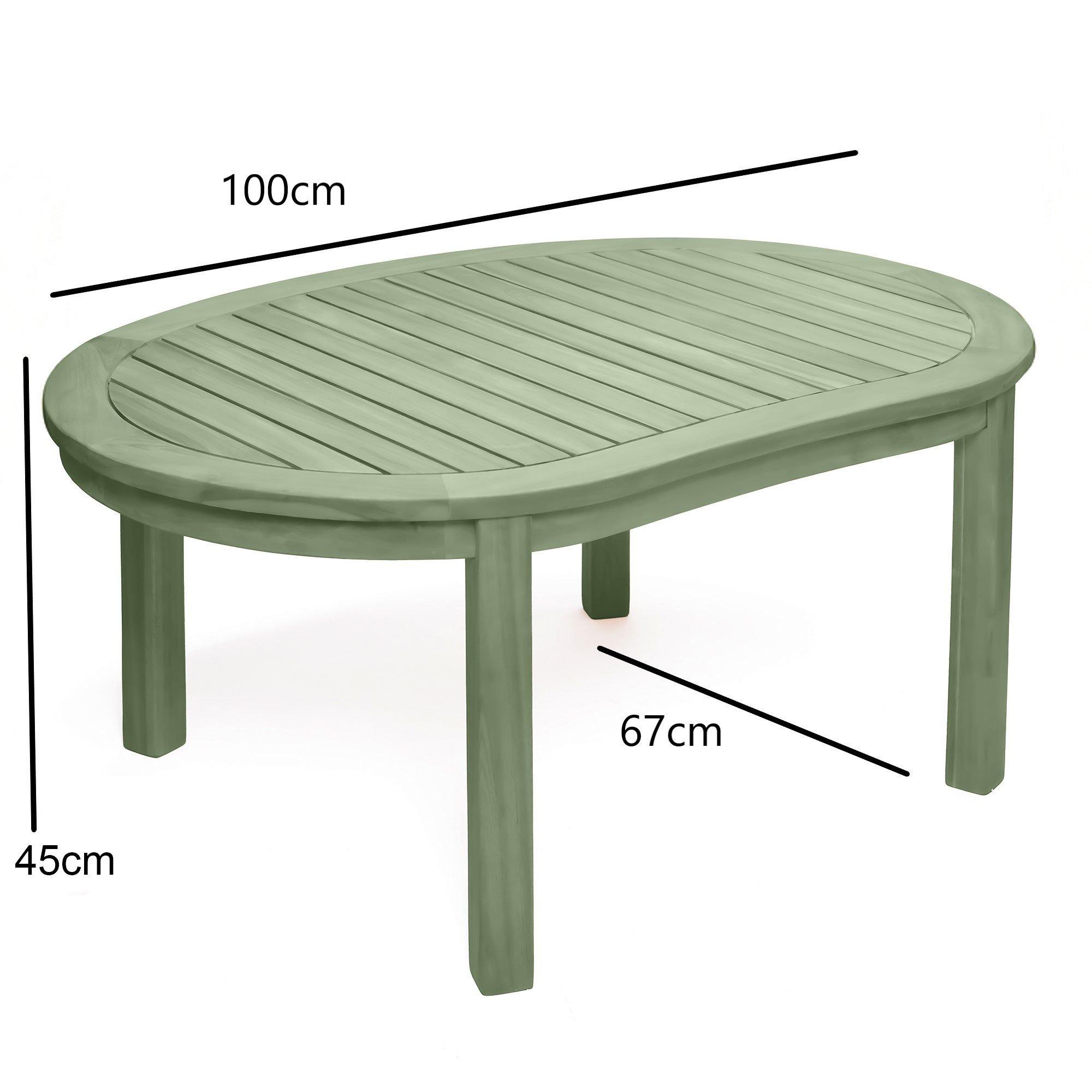 Sage Green - Greenhurst - Greenhurst Woodfield Banana Table in Sage Green - 3