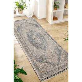 Homemaker Mateo Medallion Runner Blue