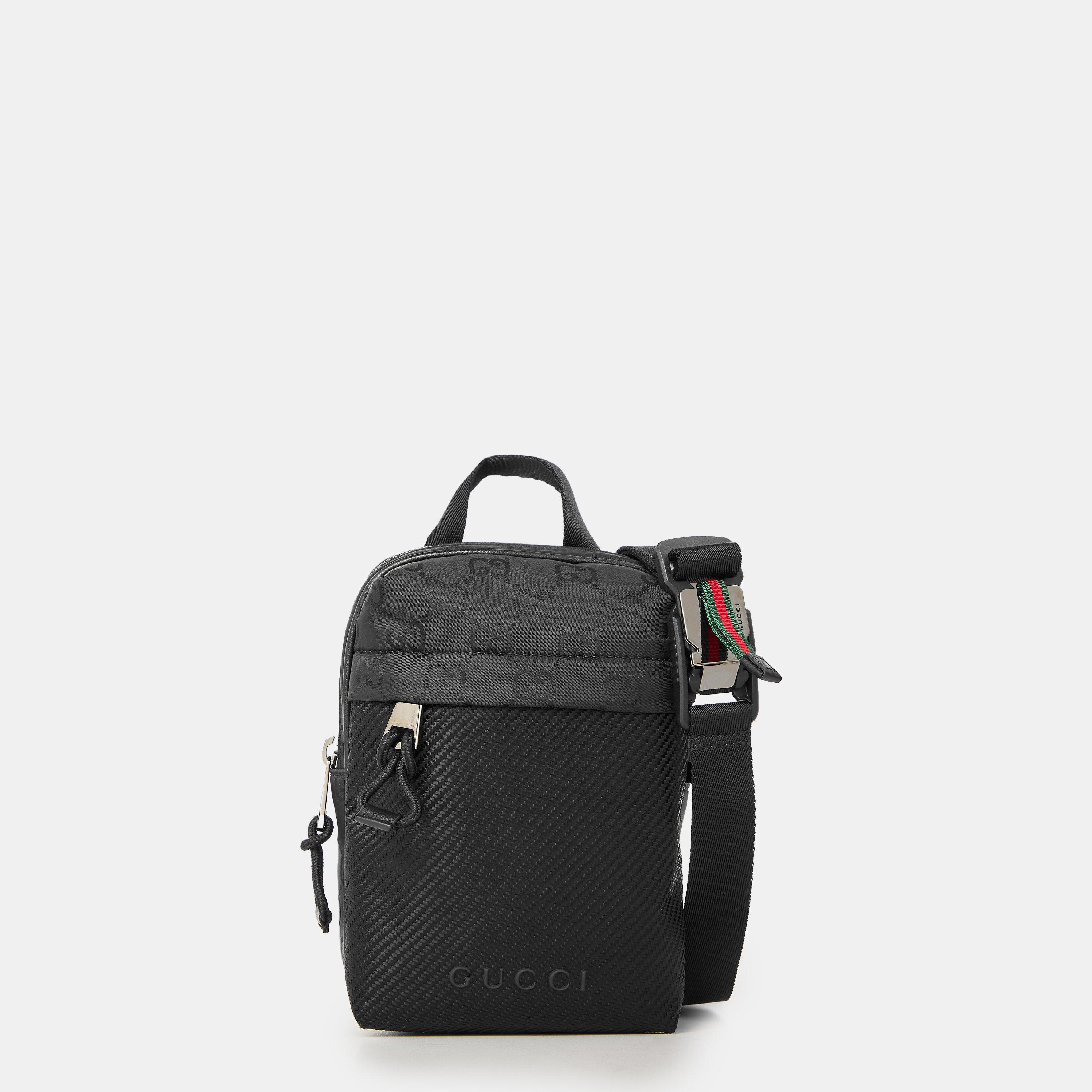 Black - Gucci - Men's Nylon Cross Body Bag - 1