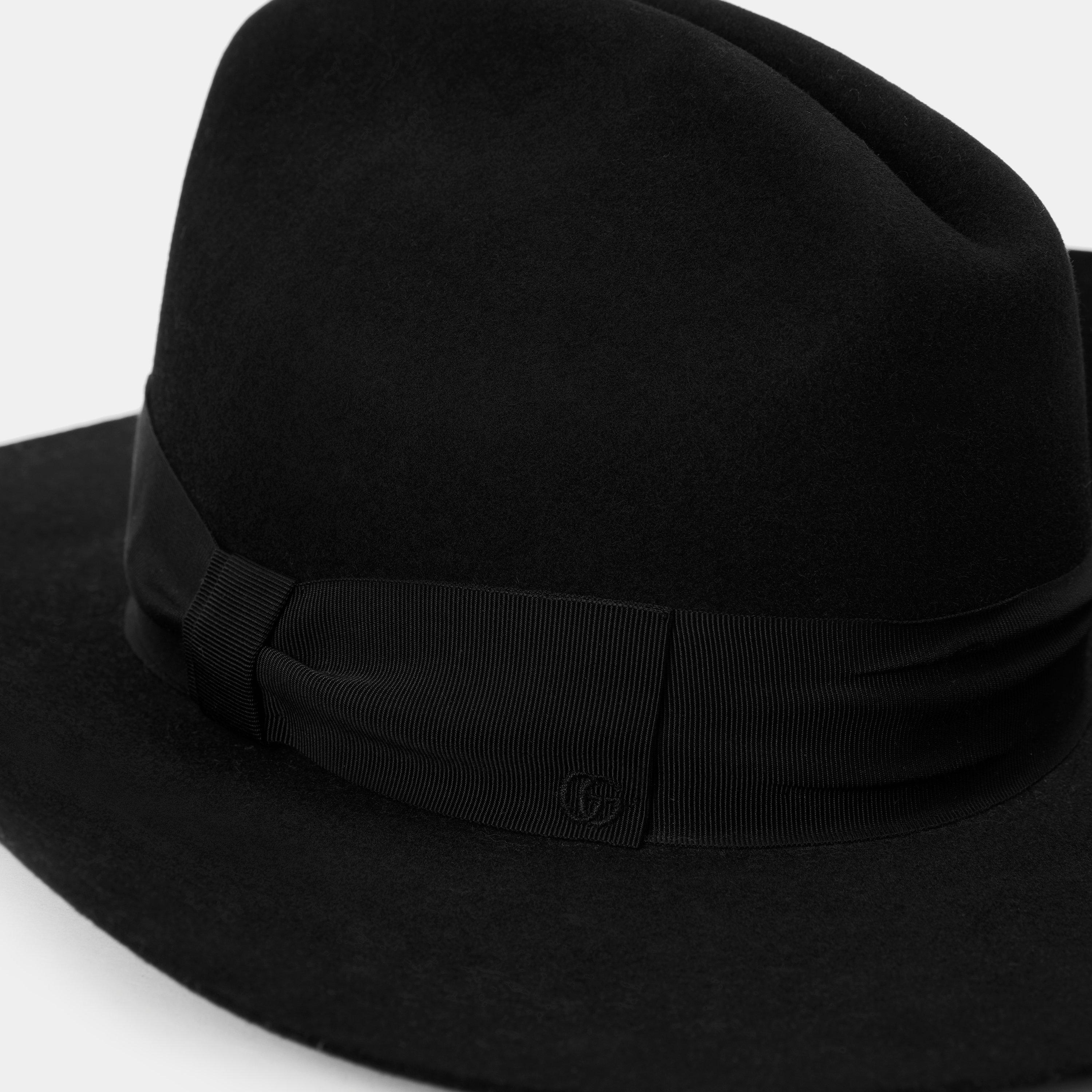 Black/Black - Gucci - Women's Fedora Hat - 3