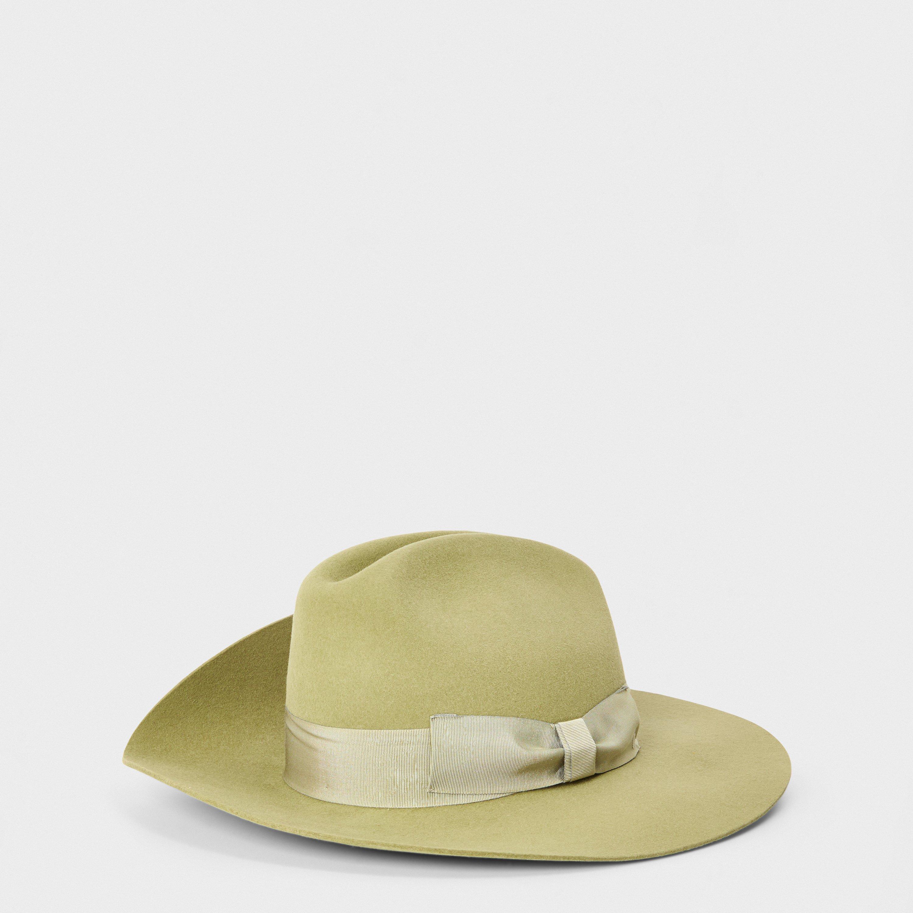 Olive/Drk Grn - Gucci - Women's Classic Fedora - 2