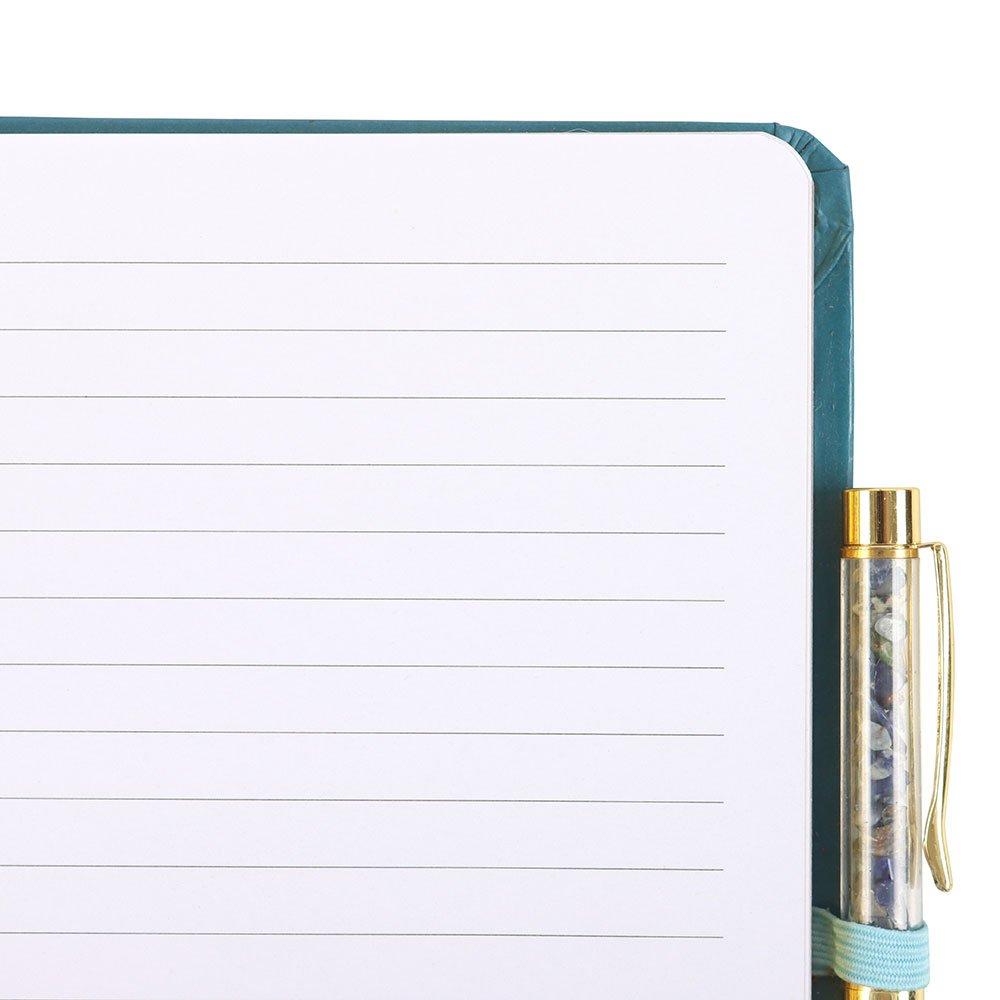 Blue - Something Different - Hand of Hamsa A5 Notebook with Crystal Chip Pen - 5