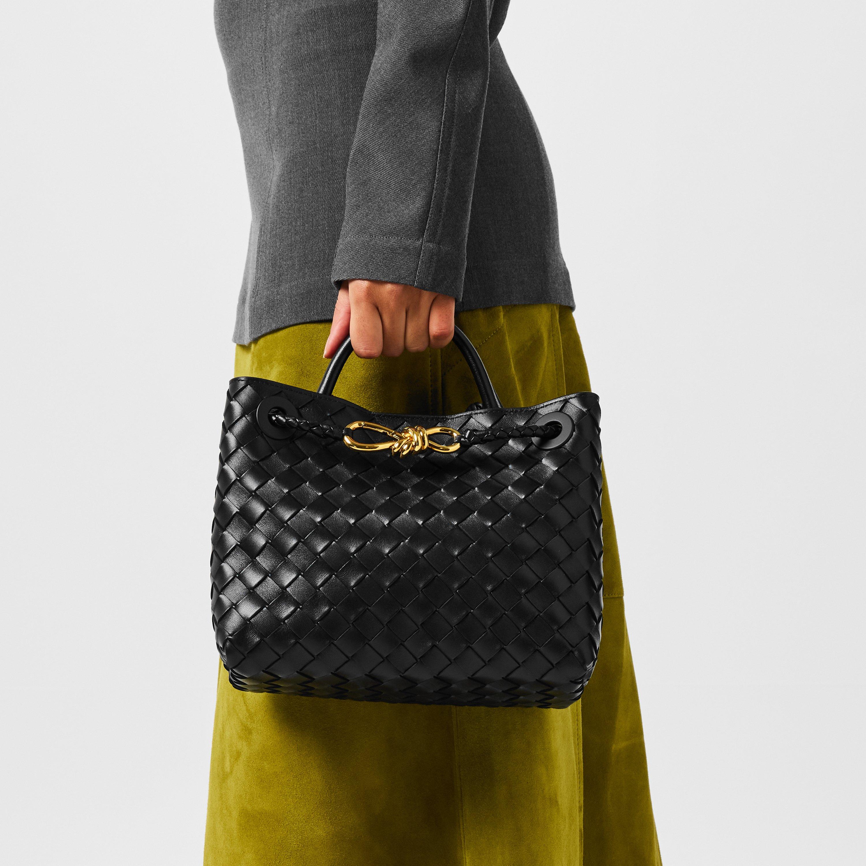 Black/Brass - Bottega Veneta - Small Andiamo - 2
