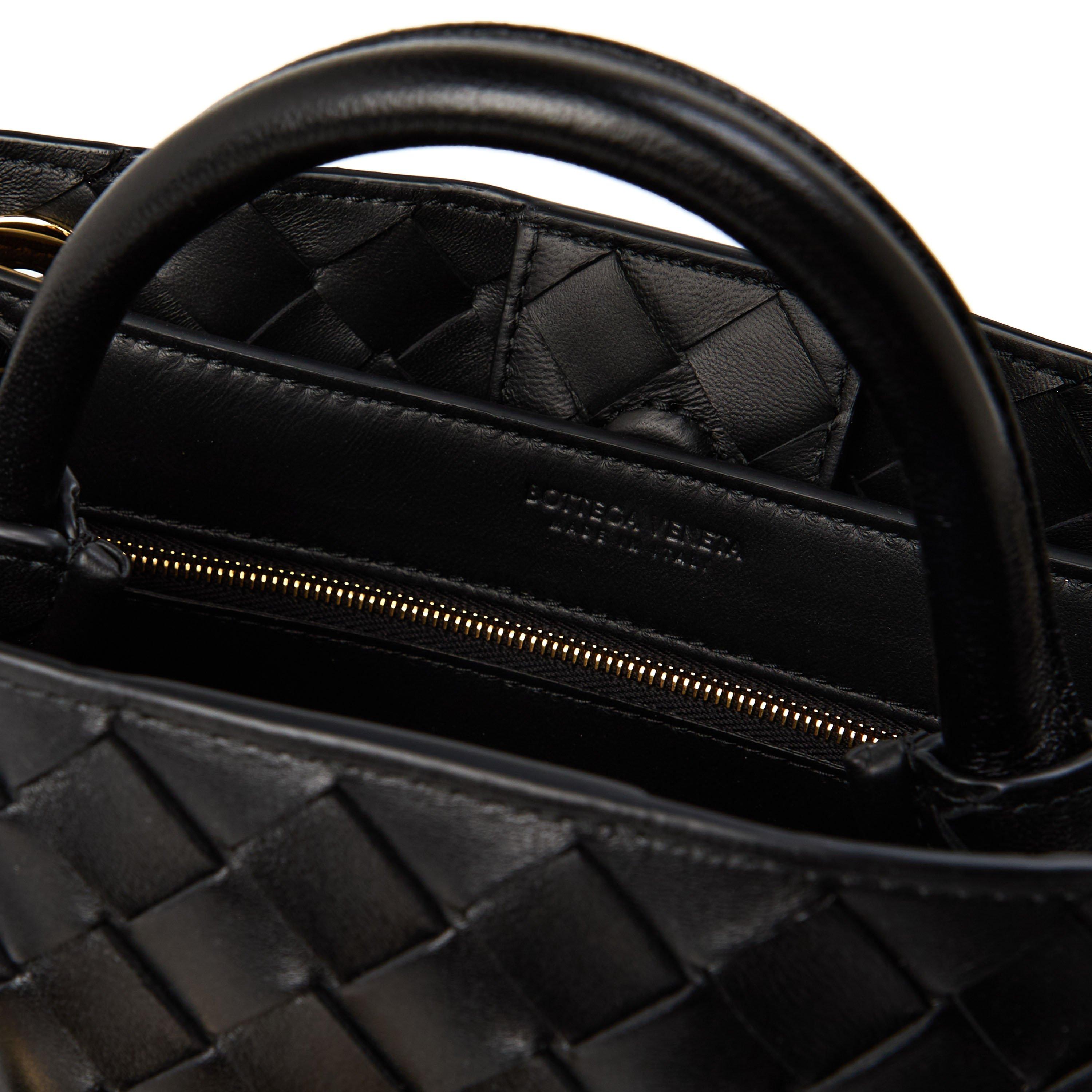 Black/Brass - Bottega Veneta - Small Andiamo - 5