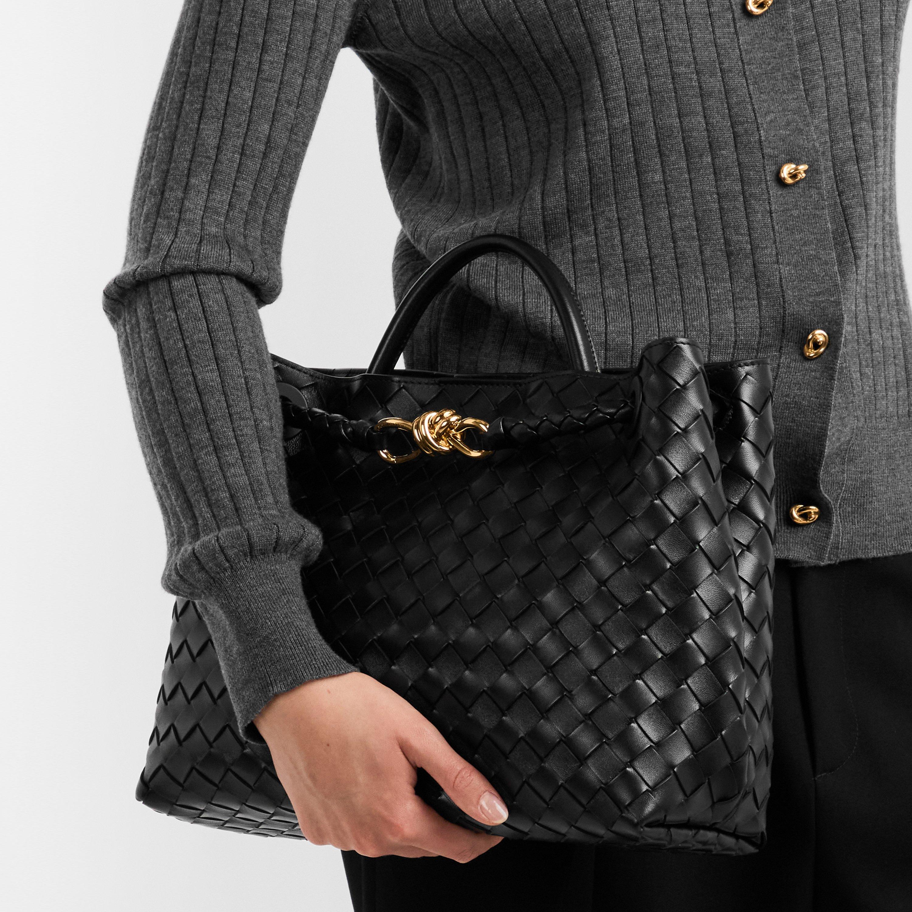 Black/Brass - Bottega Veneta - Medium Andiamo - 3