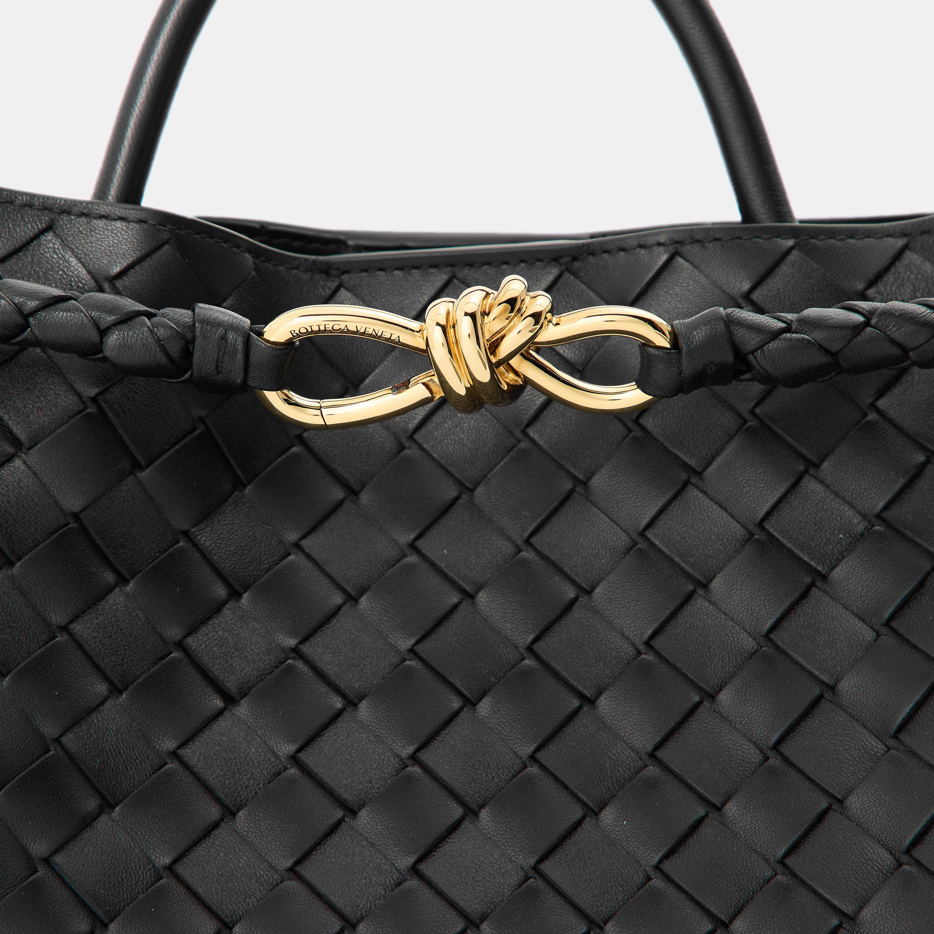 Black/Brass - Bottega Veneta - Medium Andiamo - 4