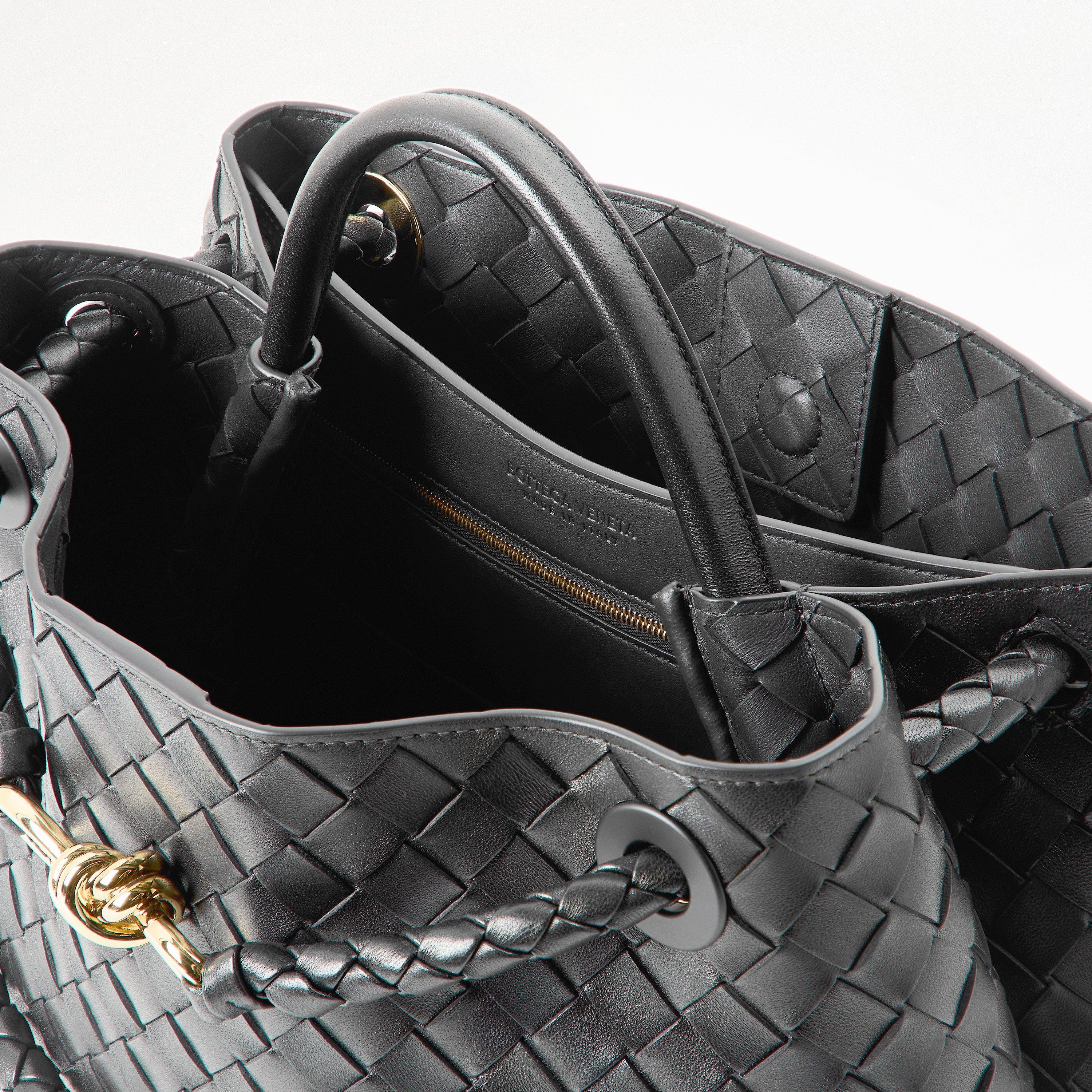 Black/Brass - Bottega Veneta - Medium Andiamo - 5