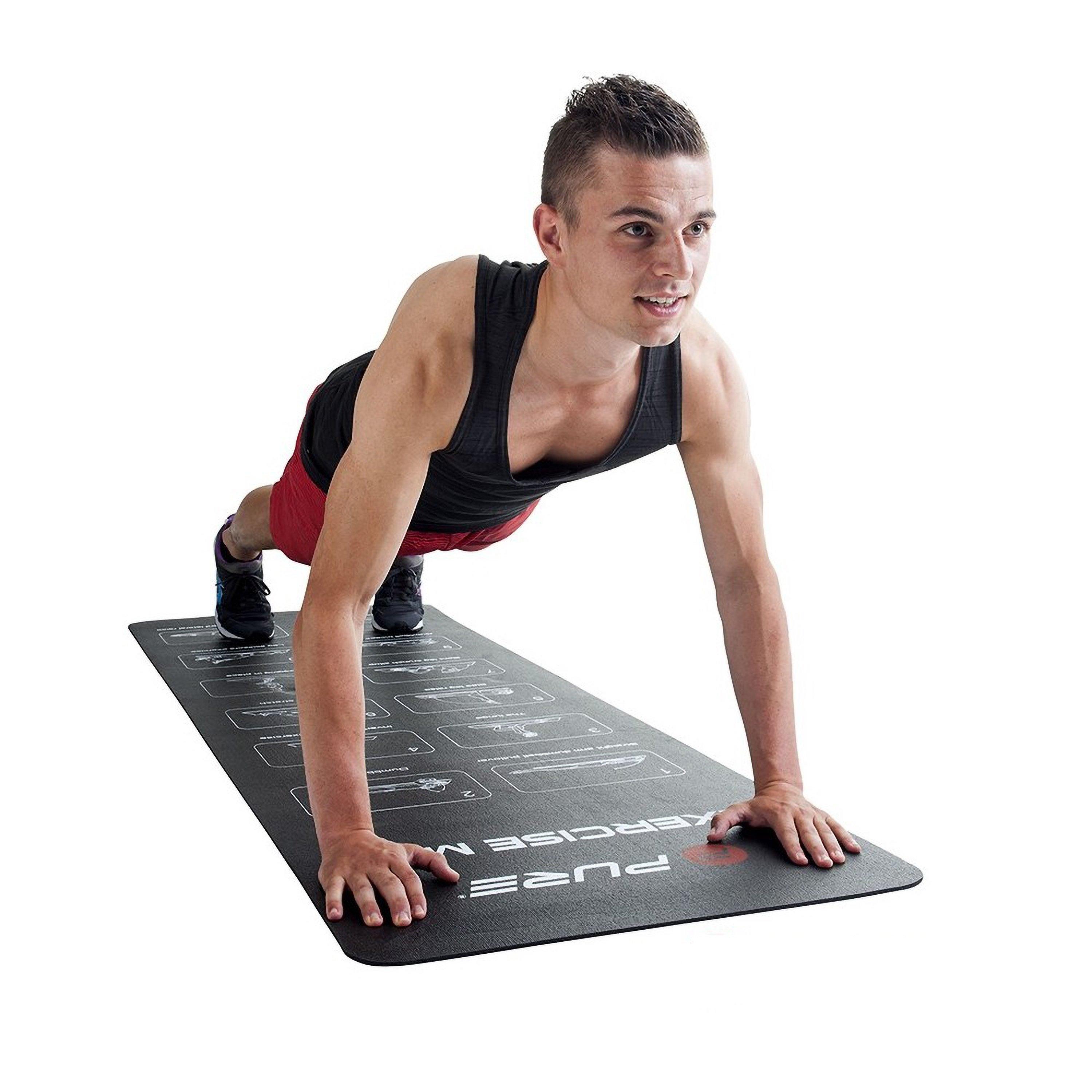 Black - Pure2Improve - Pure2Improve NBR Fitness Mat With Illustrations - 4