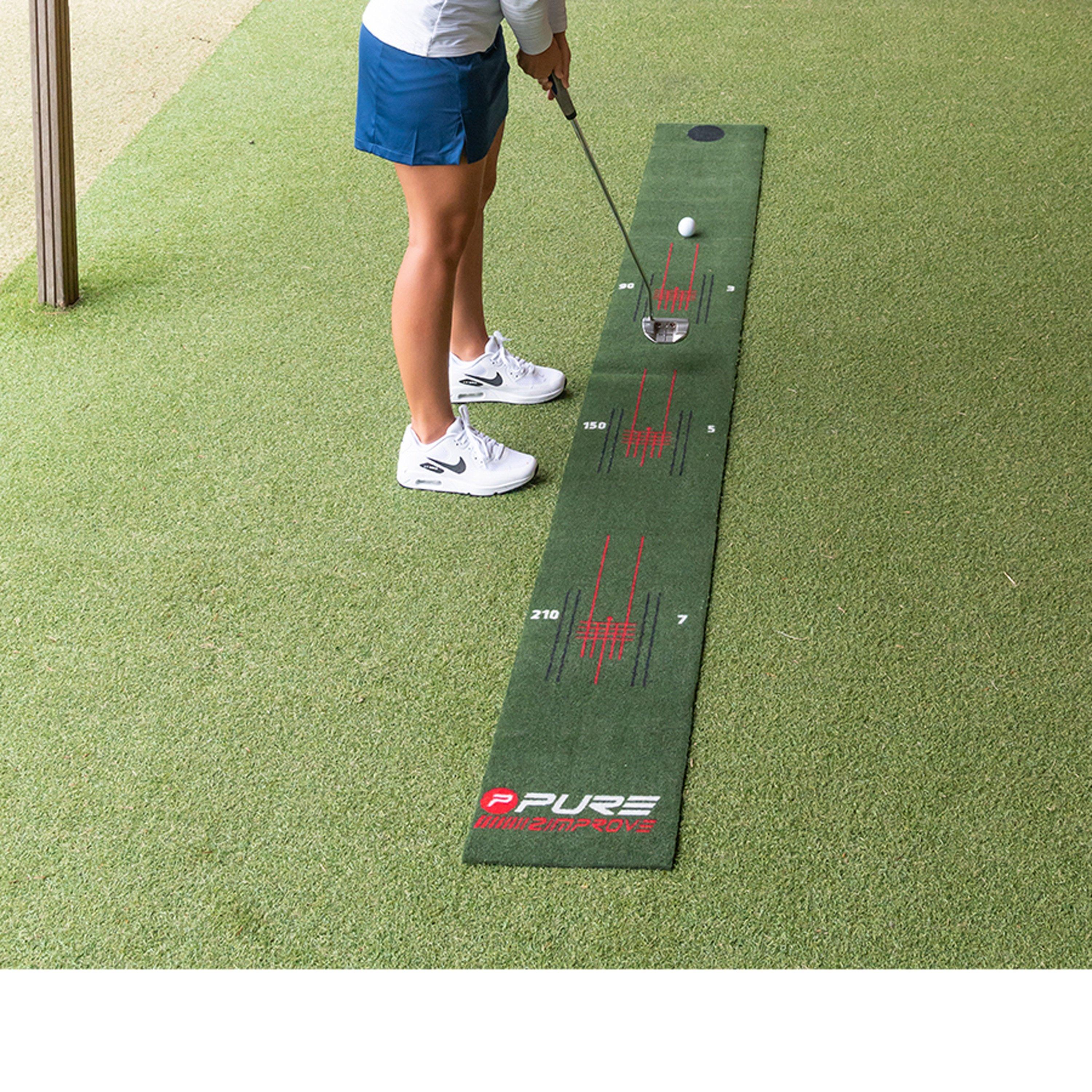 Green - Pure2Improve - Pure2Improve Perfect Stroke Golf Putting Mat - 4