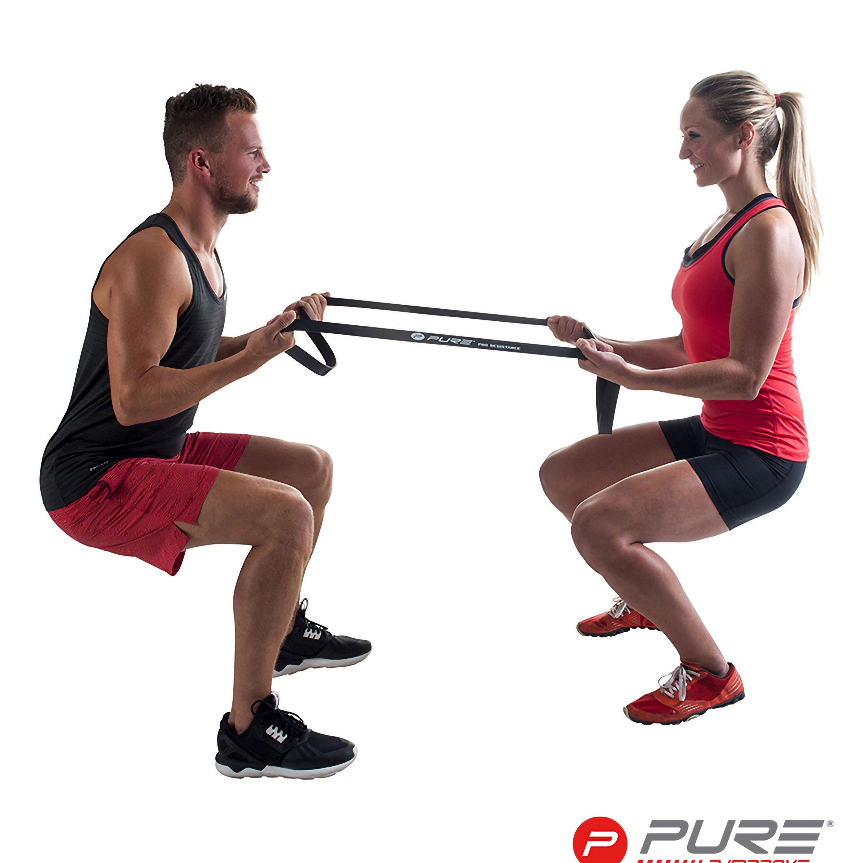 Black - Pure2Improve - Pro Resistance Band Extra Heavy - 4