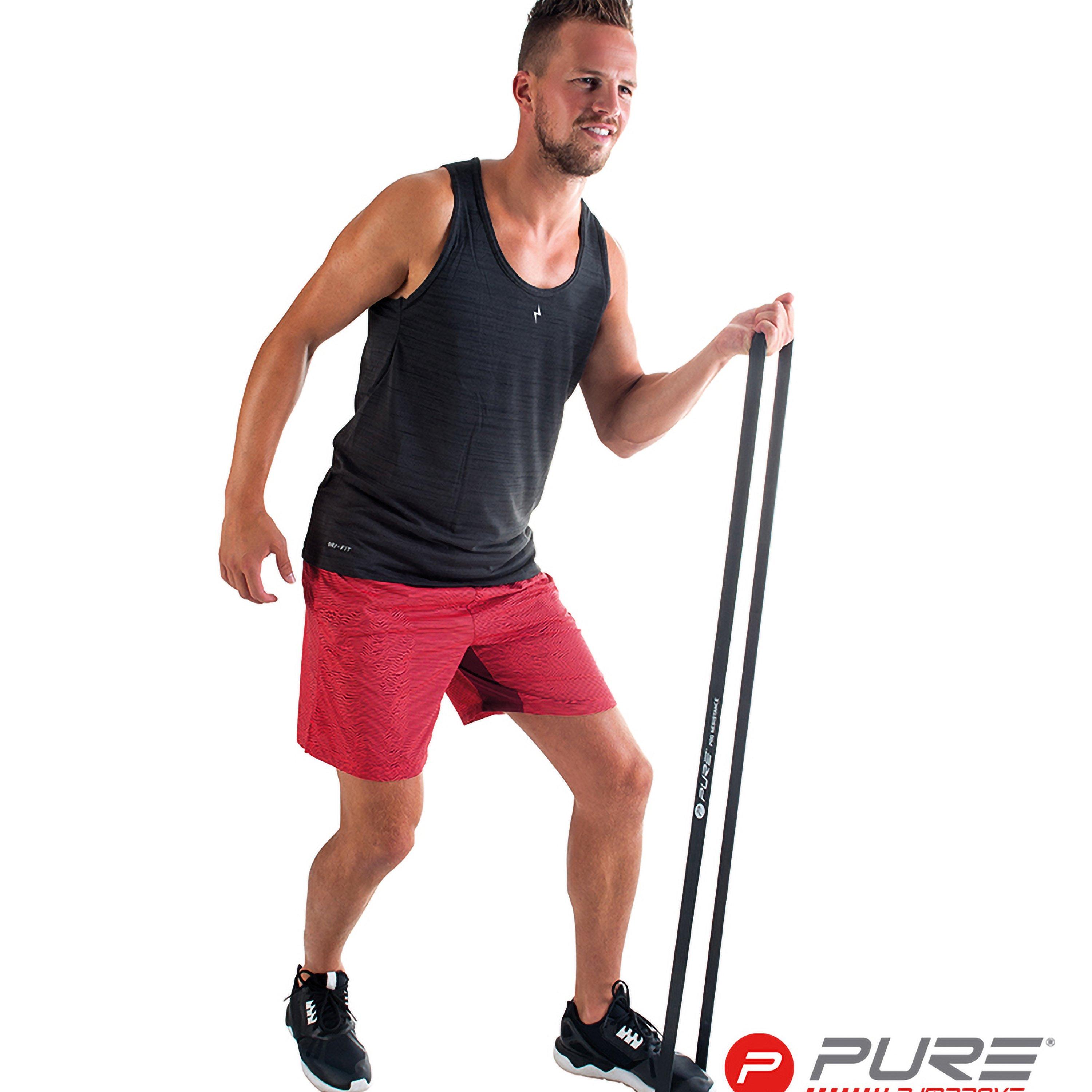 Black - Pure2Improve - Pro Resistance Band Extra Heavy - 5