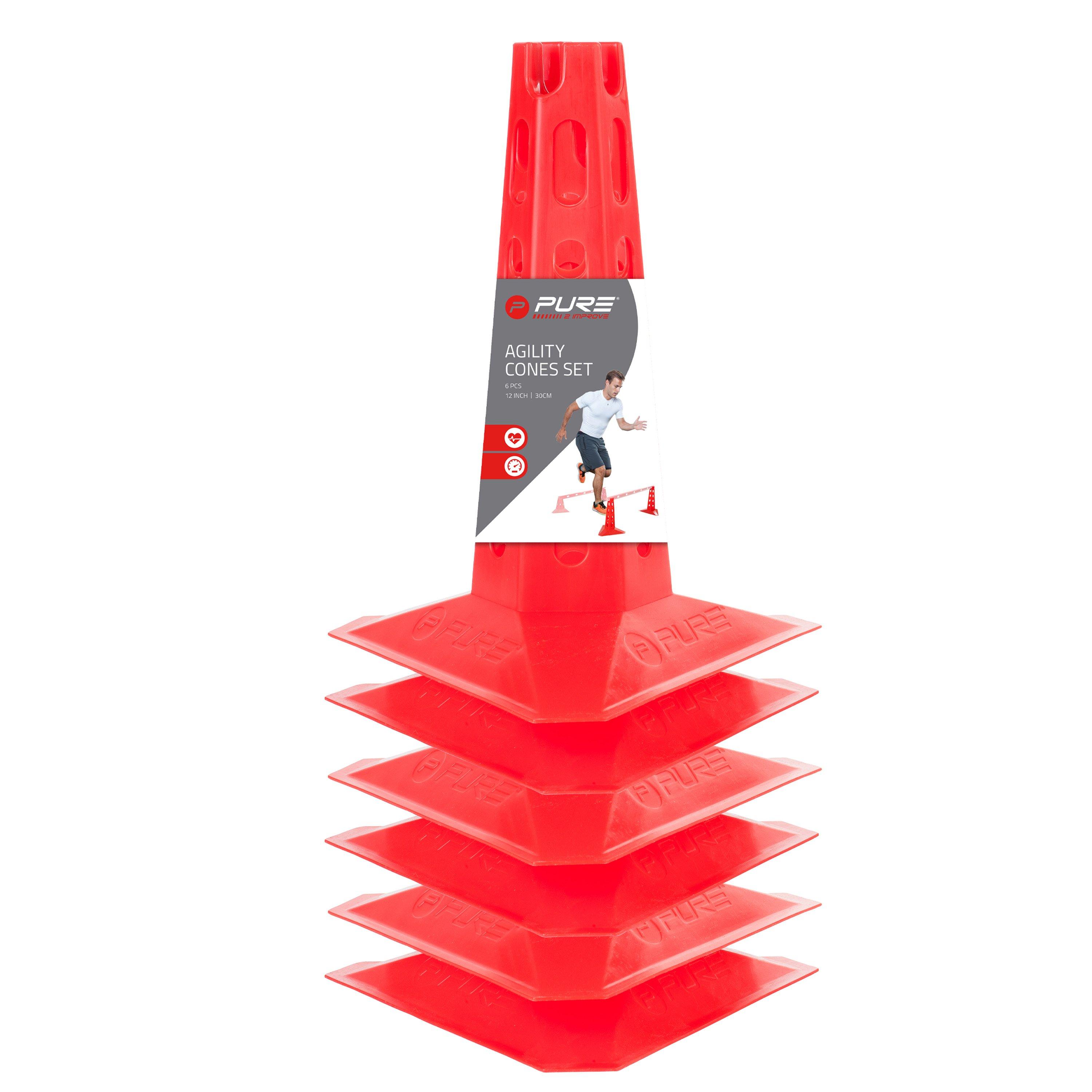 Red - Pure2Improve - Pure2Improve Agility Cones (Set Of 6) - 4
