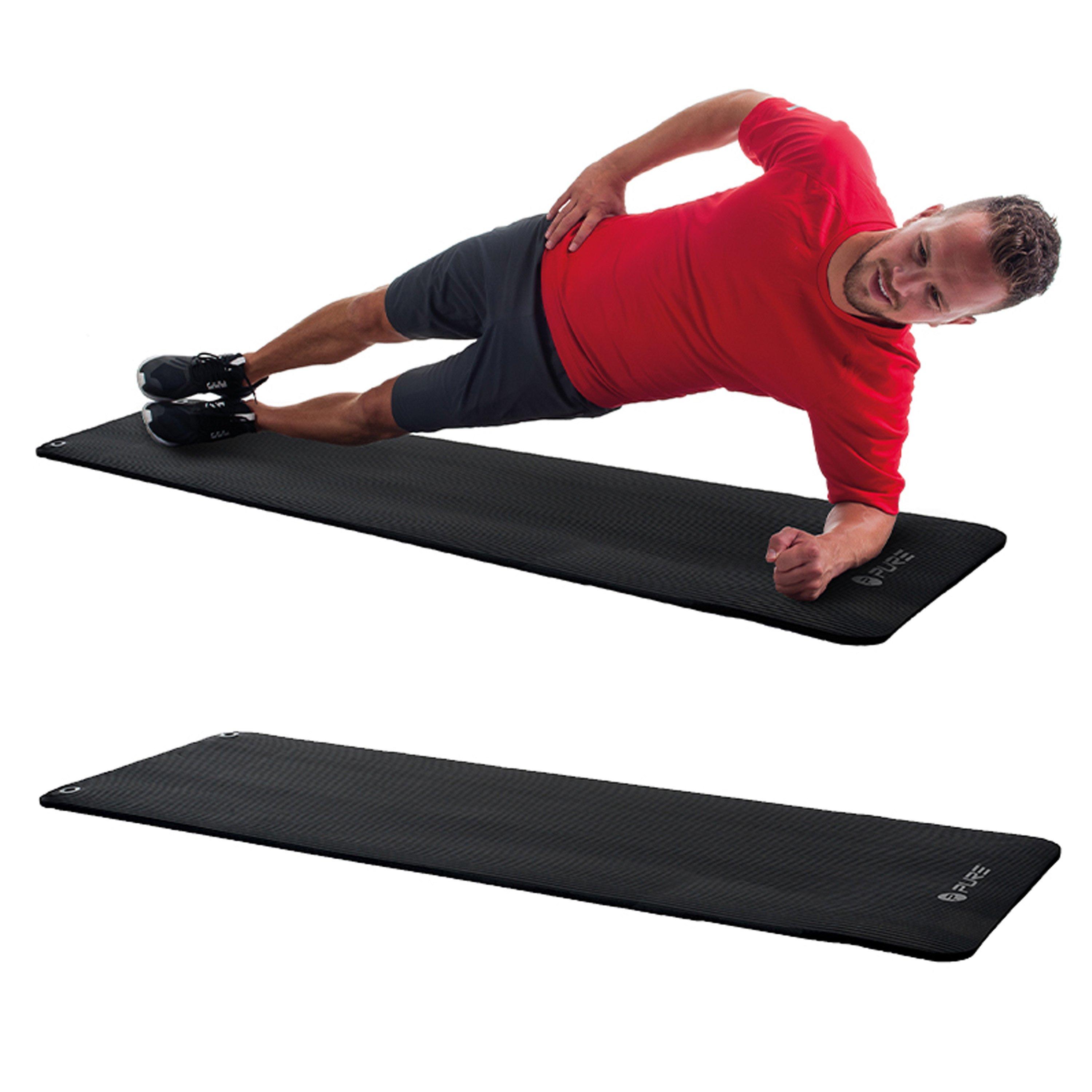 Black - Pure2Improve - NBR Fitness Mat