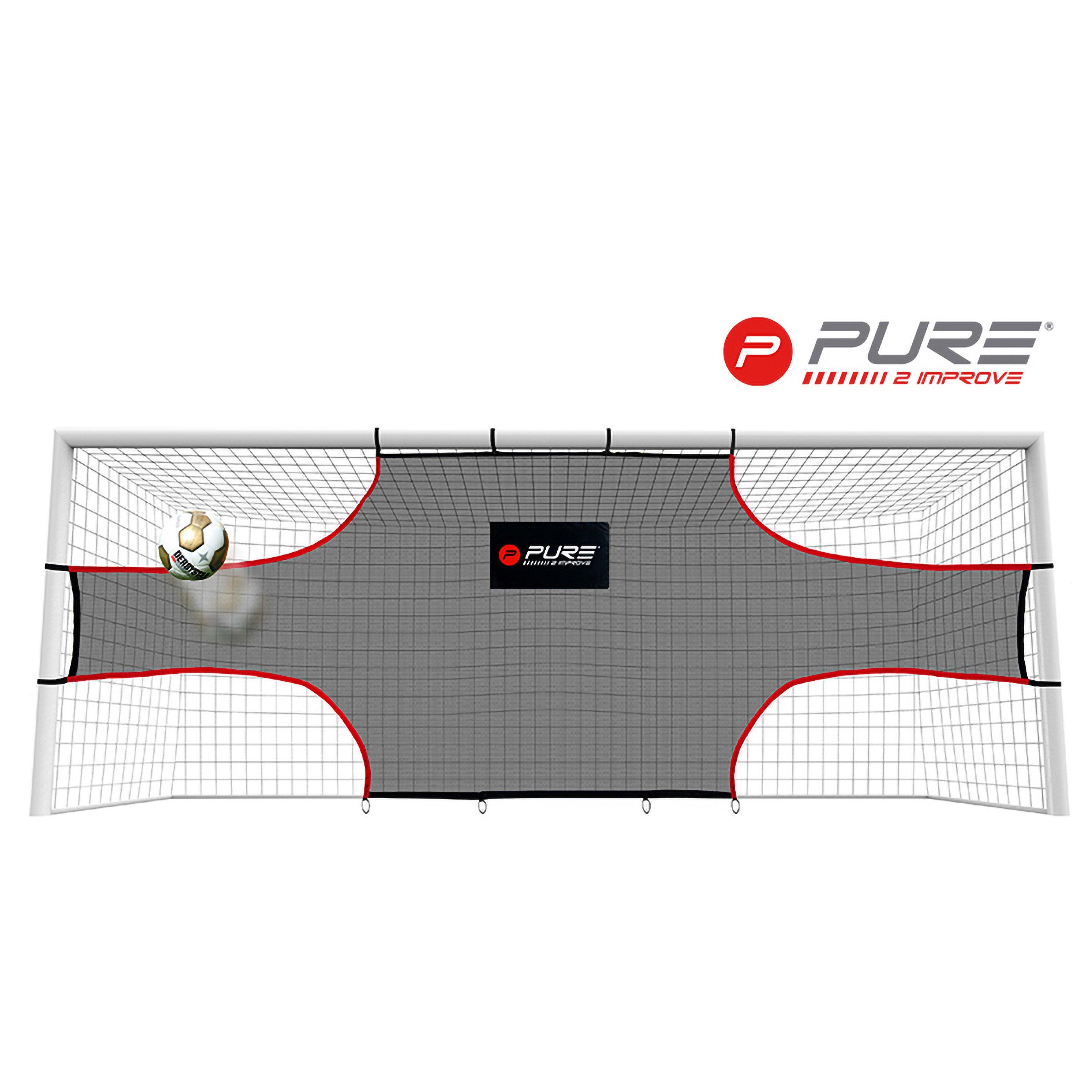 Grey - Pure2Improve - Pure2Improve Football Goal Corner Practice Net - 2