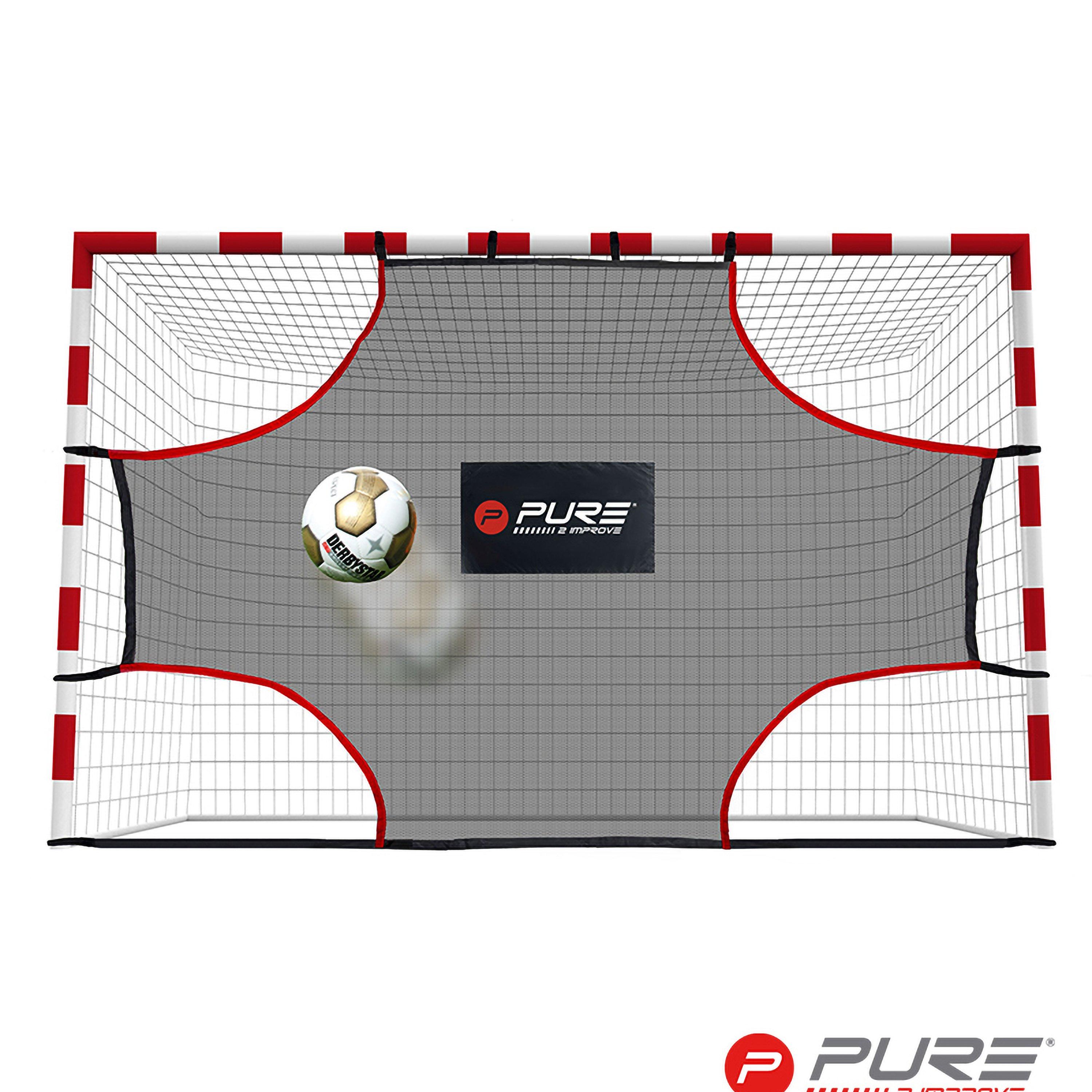 Grey - Pure2Improve - Pure2Improve Football Goal Corner Practice Net - 3