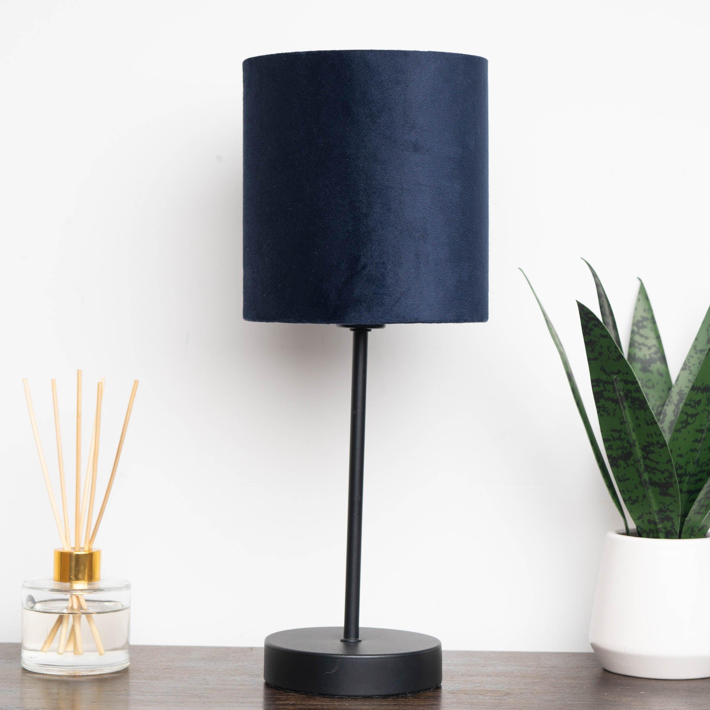 Navy - K Living - Hove Table Lamp with Navy Shade - 1