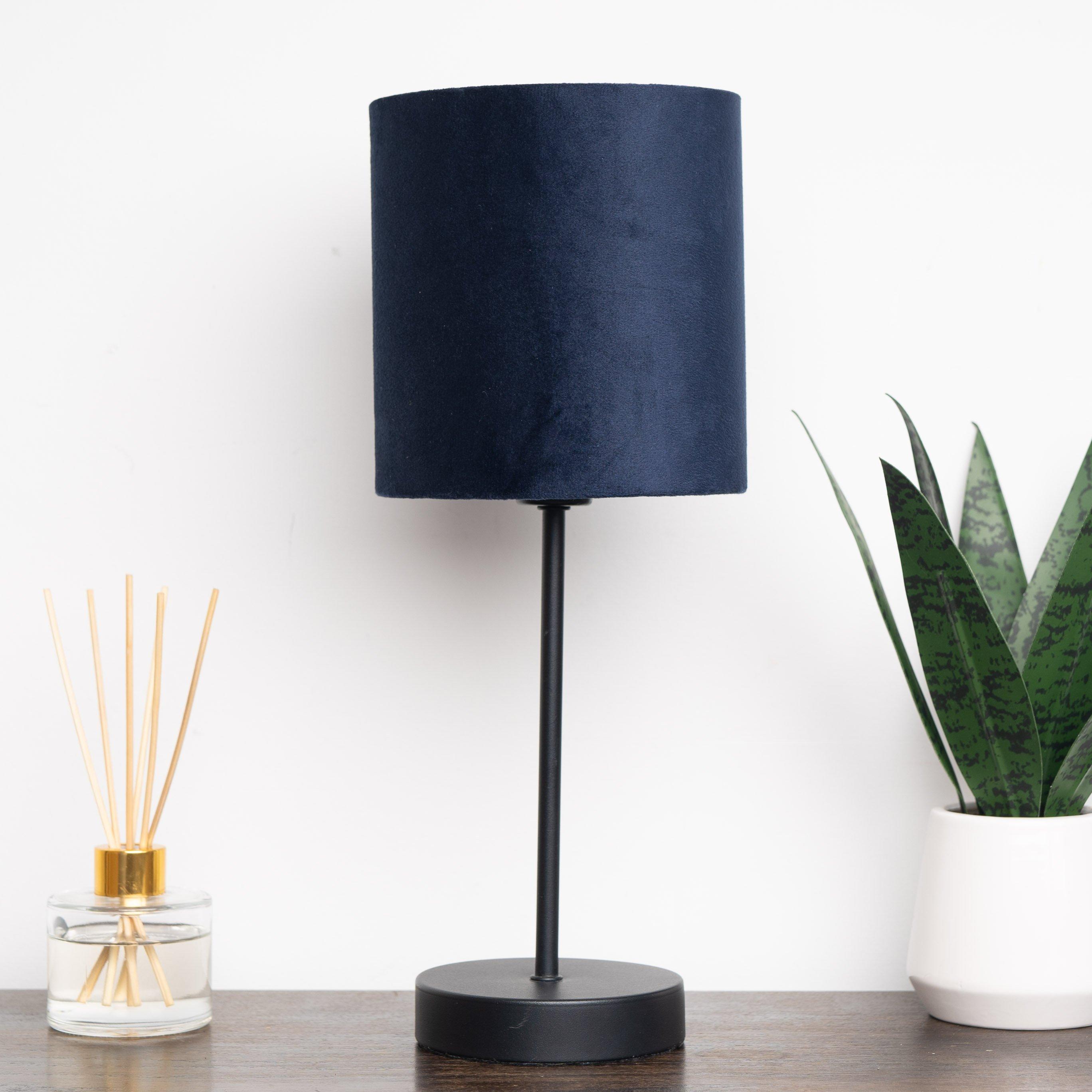 Navy - K Living - Hove Table Lamp with Navy Shade - 2