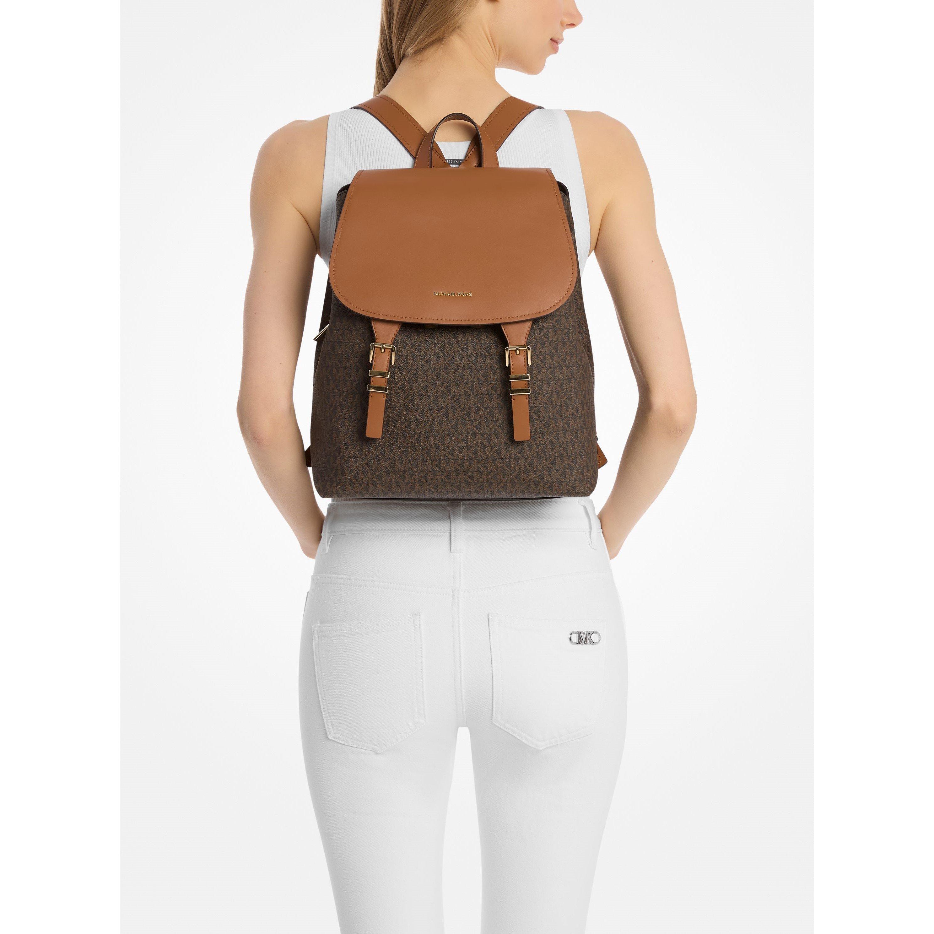 BRN/ACORN - MICHAEL Michael Kors - Women's MMK Quinn Backpacks - 3