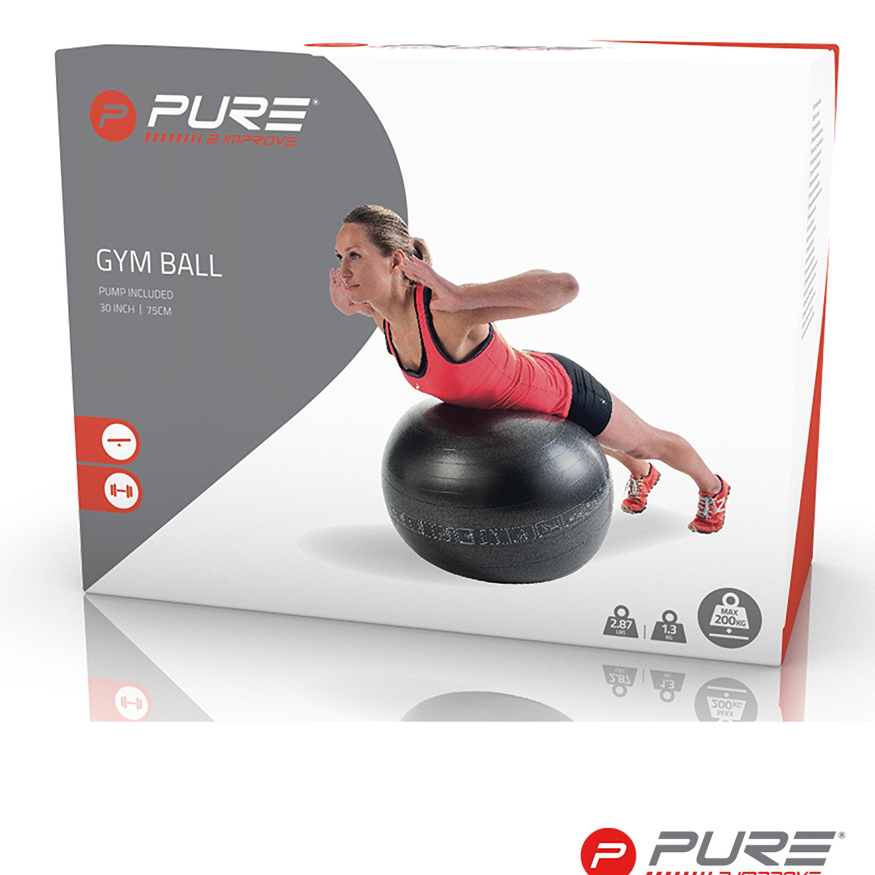 Black - Pure2Improve - Pure2Improve Gym Ball - 2