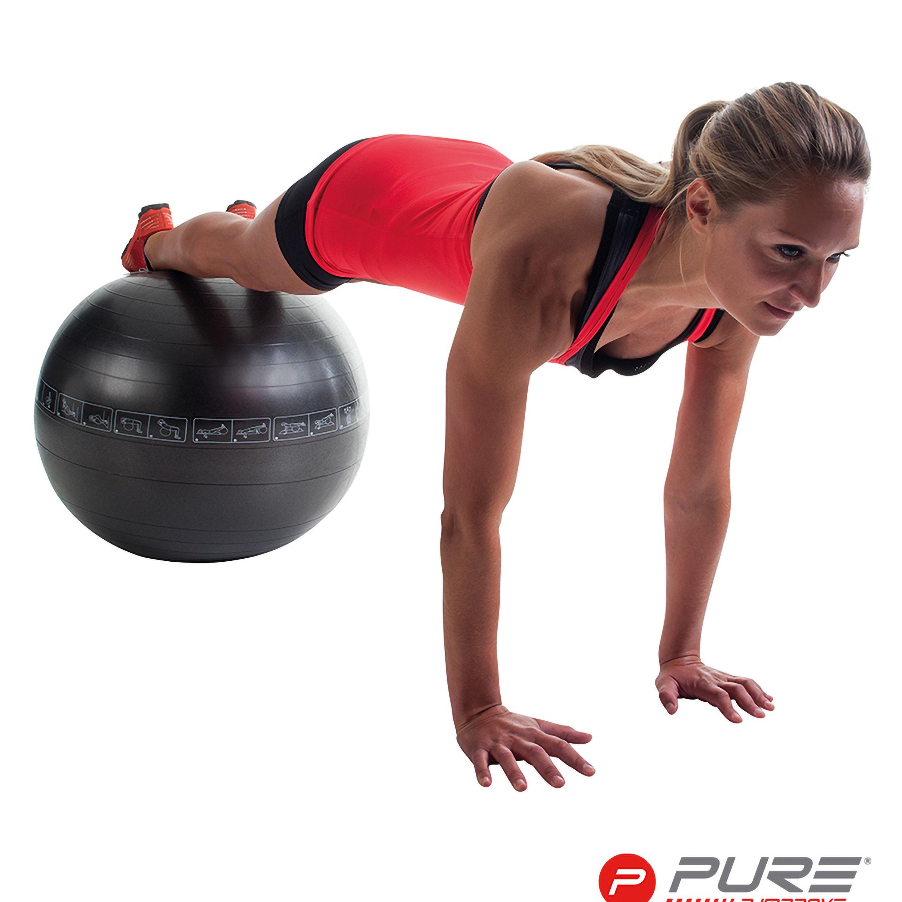 Black - Pure2Improve - Pure2Improve Gym Ball - 4