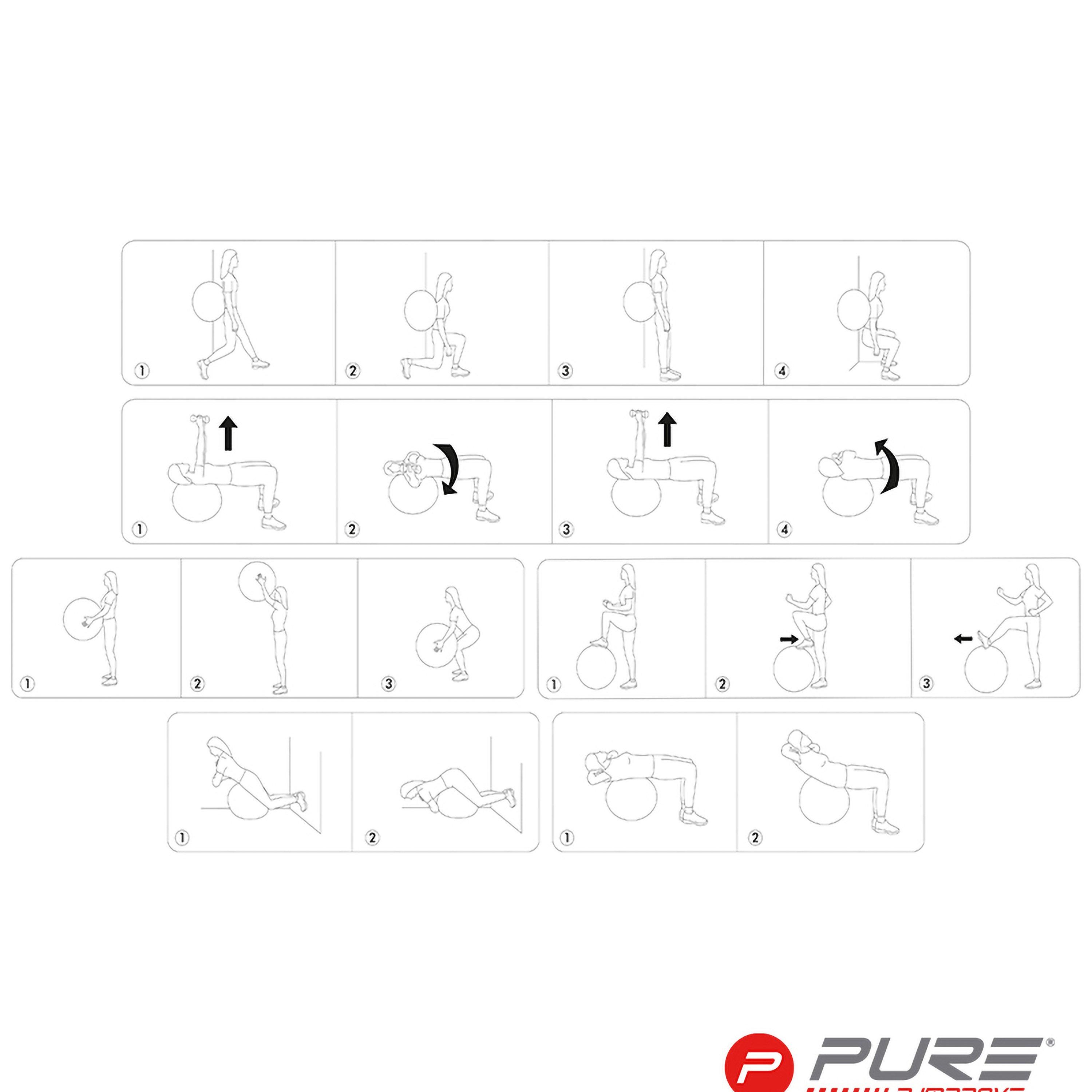 Black - Pure2Improve - Pure2Improve Gym Ball - 5