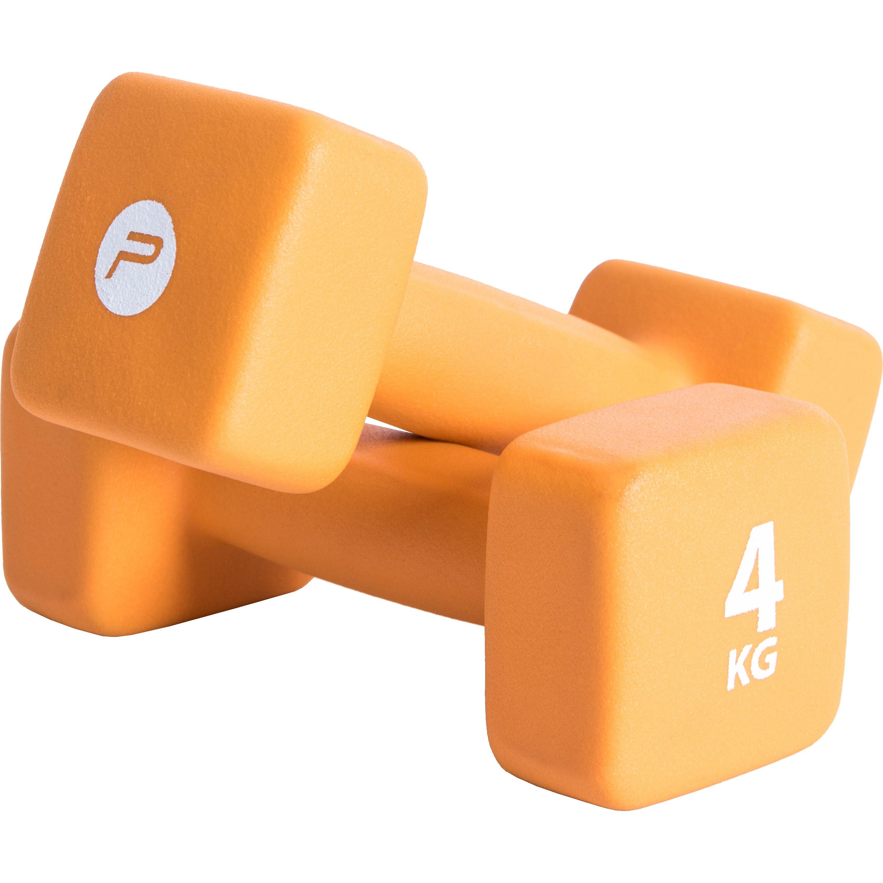 Pure2improve  Neoprene Coated Dumbbells - Orange - 2 x 4kg