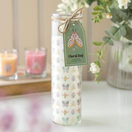 Something Different Floral Bug Garden Rose Tube Candle