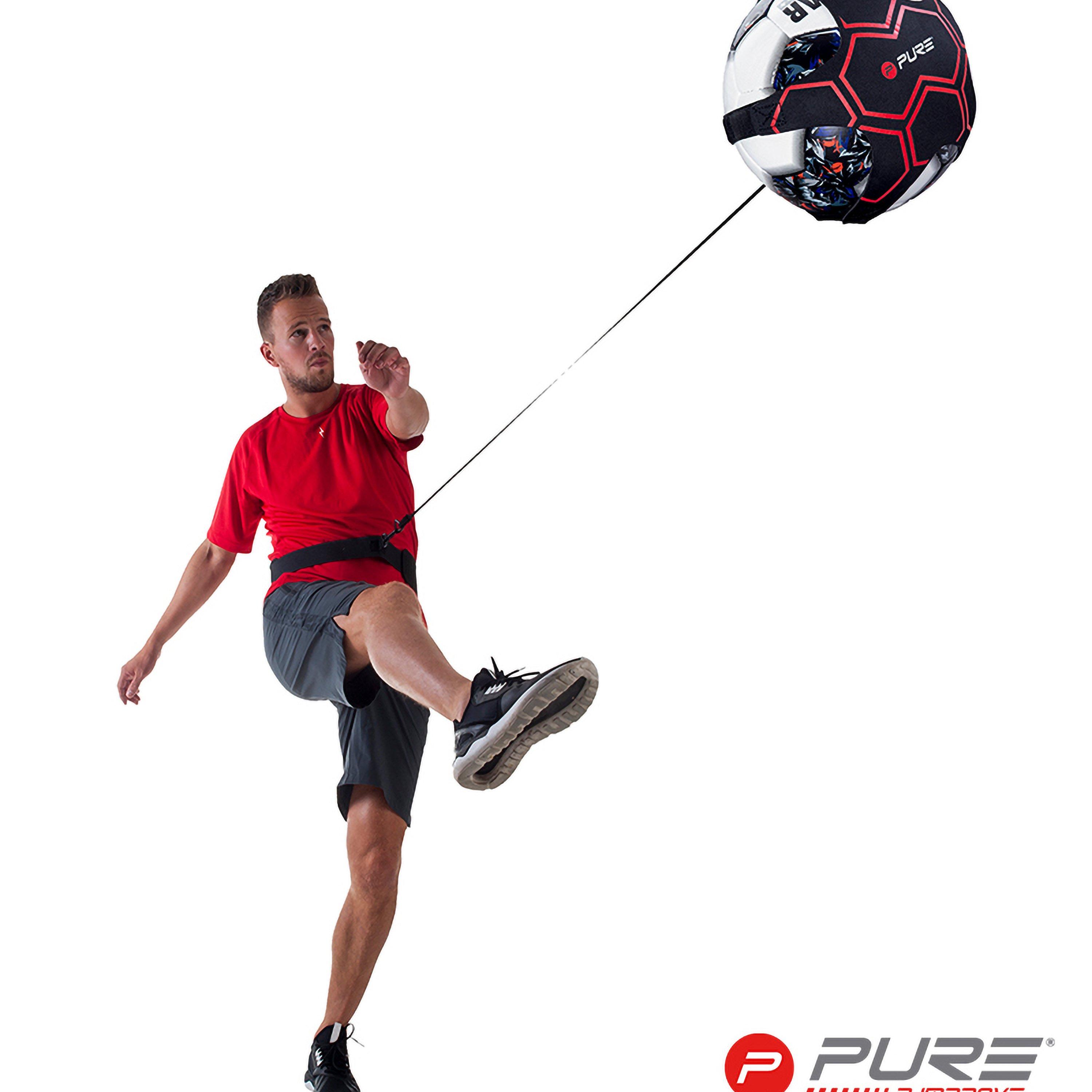 Black/Red - Pure2Improve - Pure2Improve Football Trainer Black/Red - 3