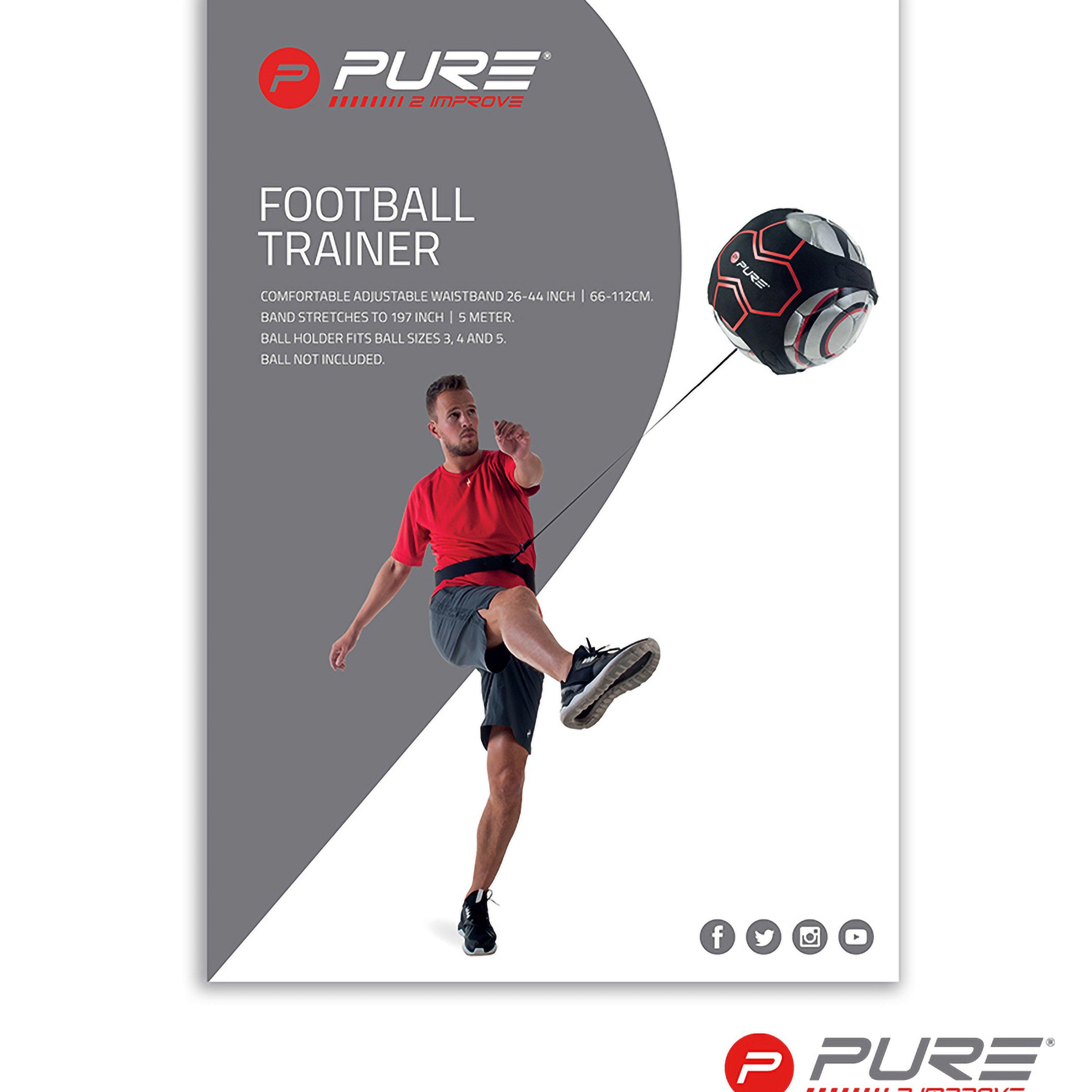 Black/Red - Pure2Improve - Pure2Improve Football Trainer Black/Red - 4