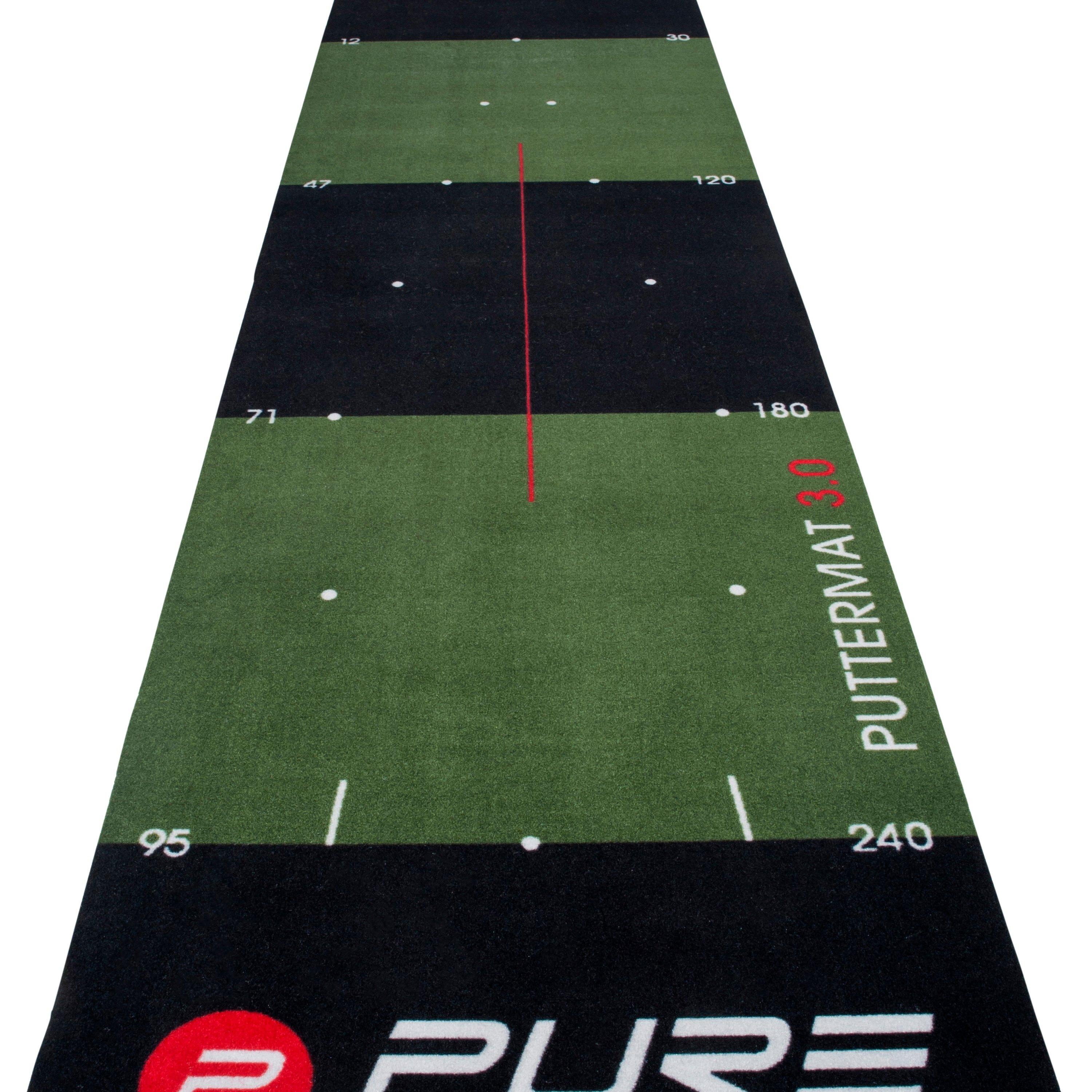 Pure2improve  Putting Mat - Green/Black - 80 x 237cm
