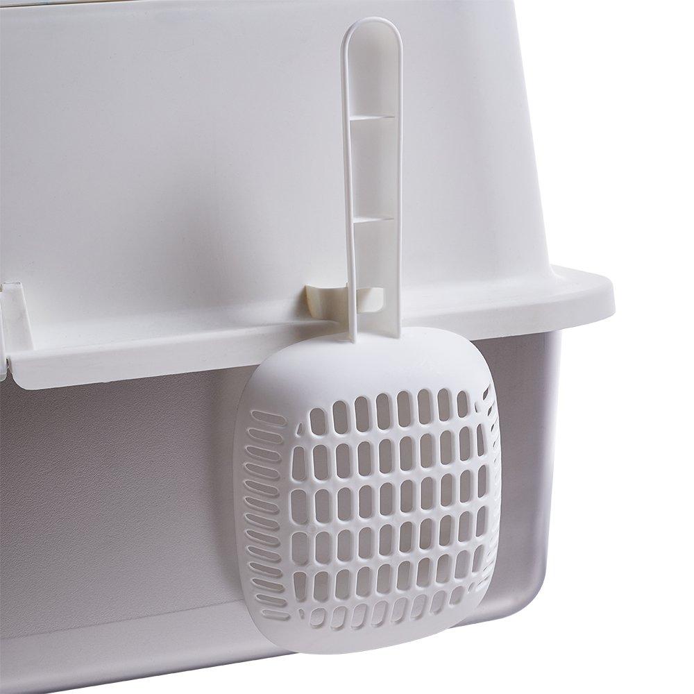 White And Grey - KIDKID PET - Enclosed Cat Litter Box - 11