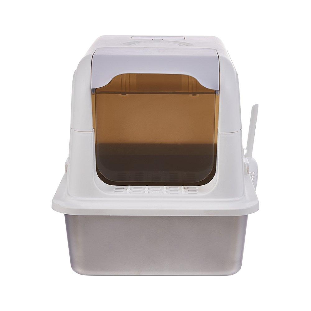 White And Grey - KIDKID PET - Enclosed Cat Litter Box - 4