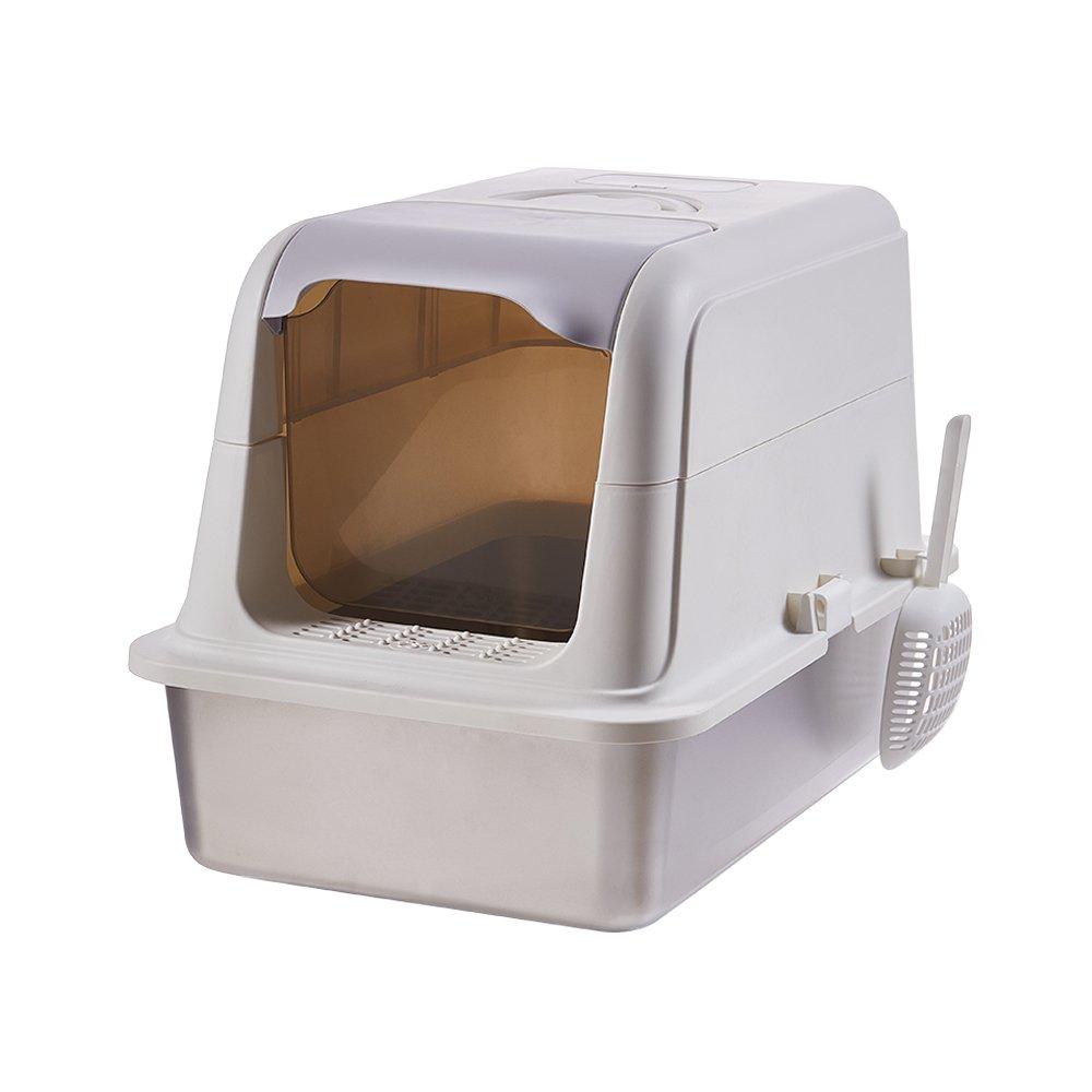 White And Grey - KIDKID PET - Enclosed Cat Litter Box - 5