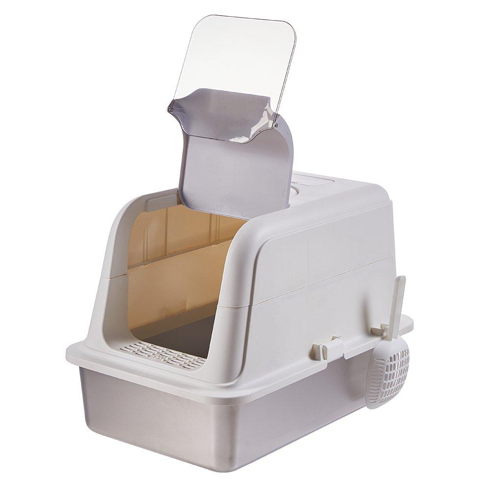 White And Grey - KIDKID PET - Enclosed Cat Litter Box - 6