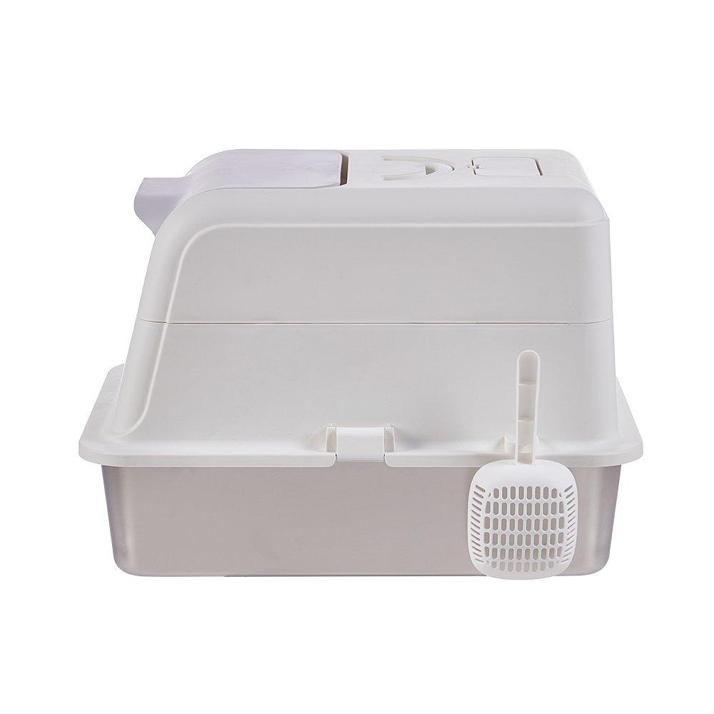 White And Grey - KIDKID PET - Enclosed Cat Litter Box - 7