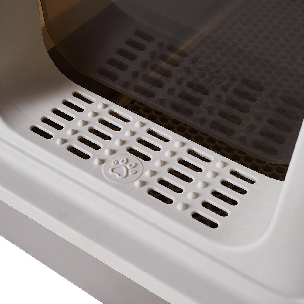 White And Grey - KIDKID PET - Enclosed Cat Litter Box - 10