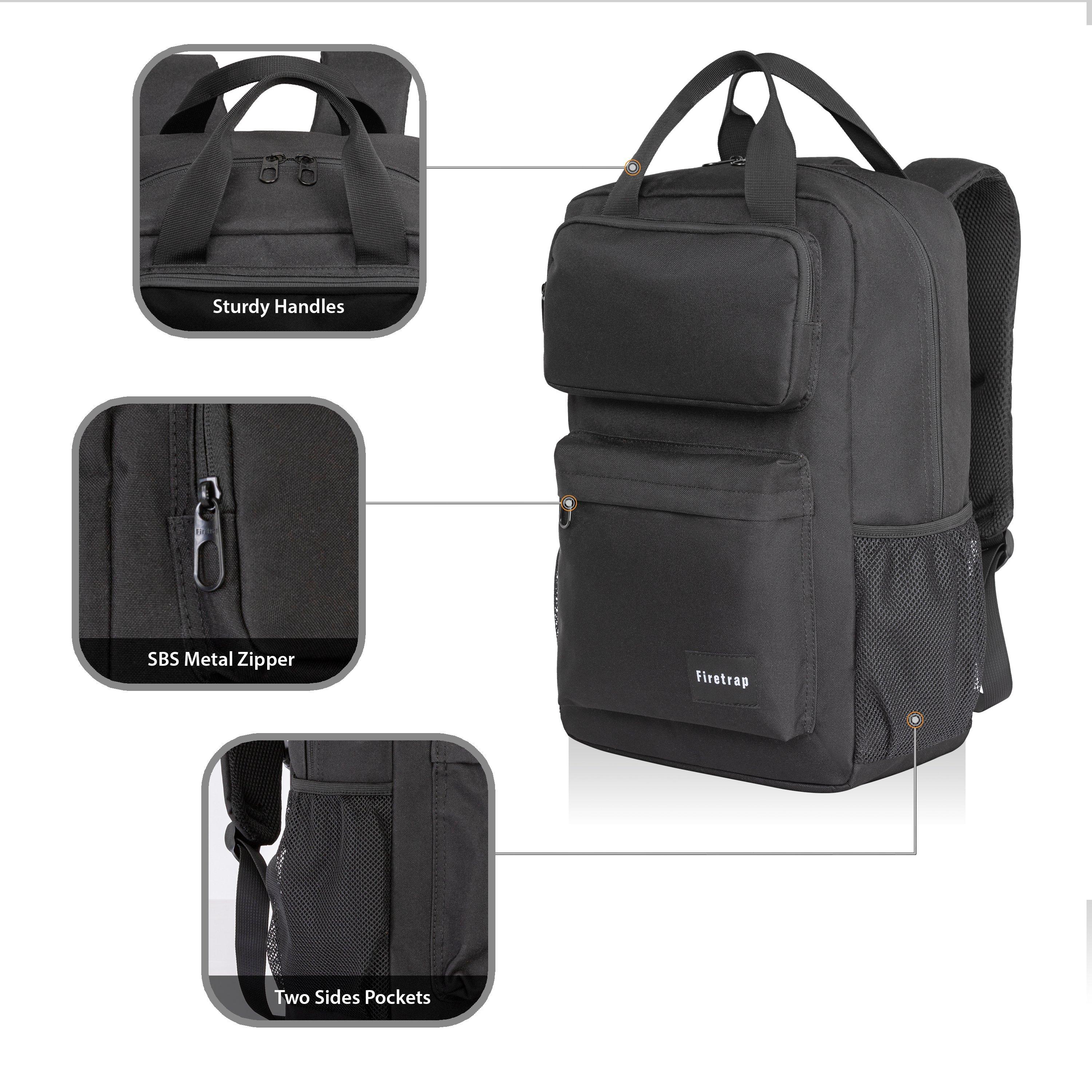 Sort - Firetrap - Lazer Backpack - 5