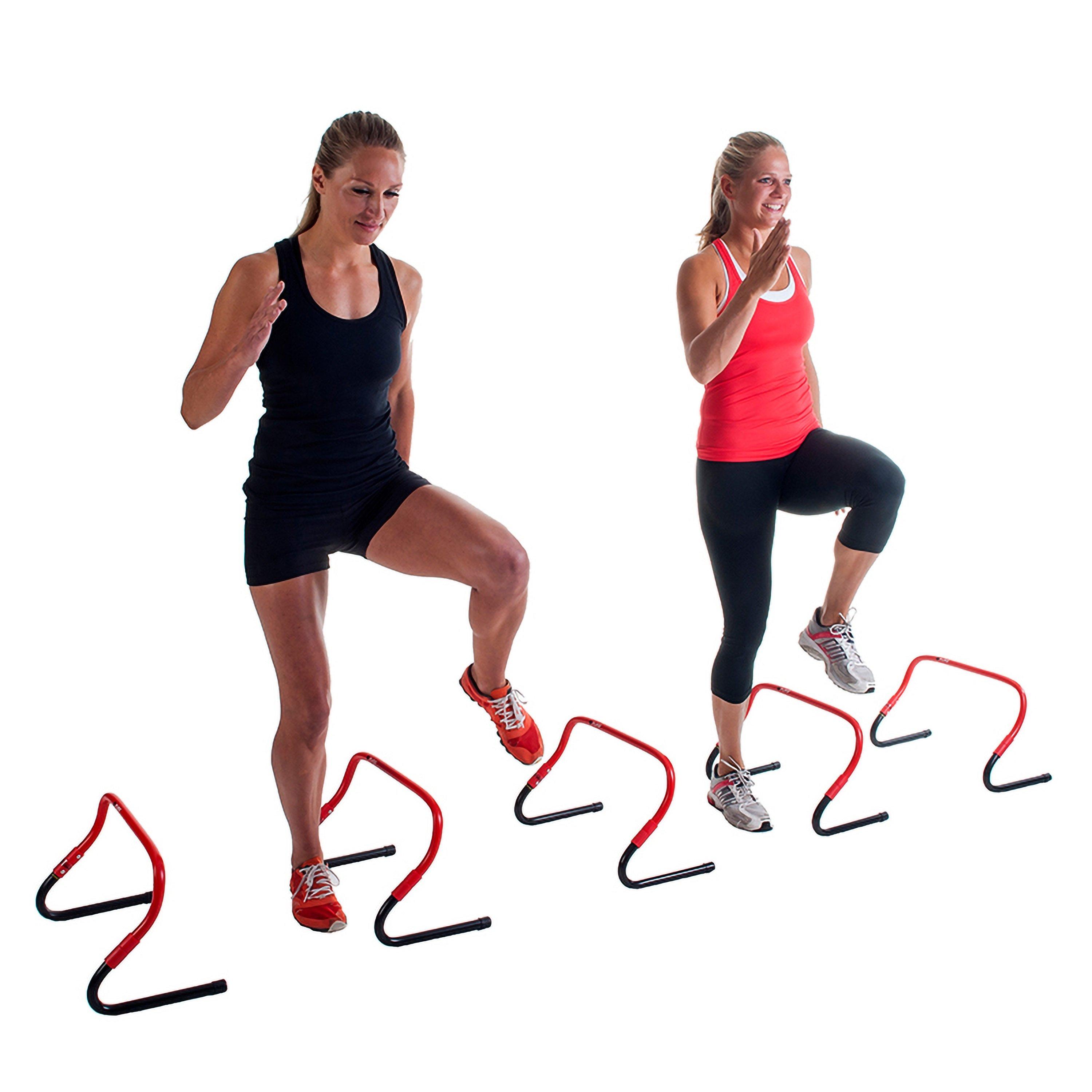 Red - Pure2Improve - Pure2Improve Sprint Hurdles Set - 4