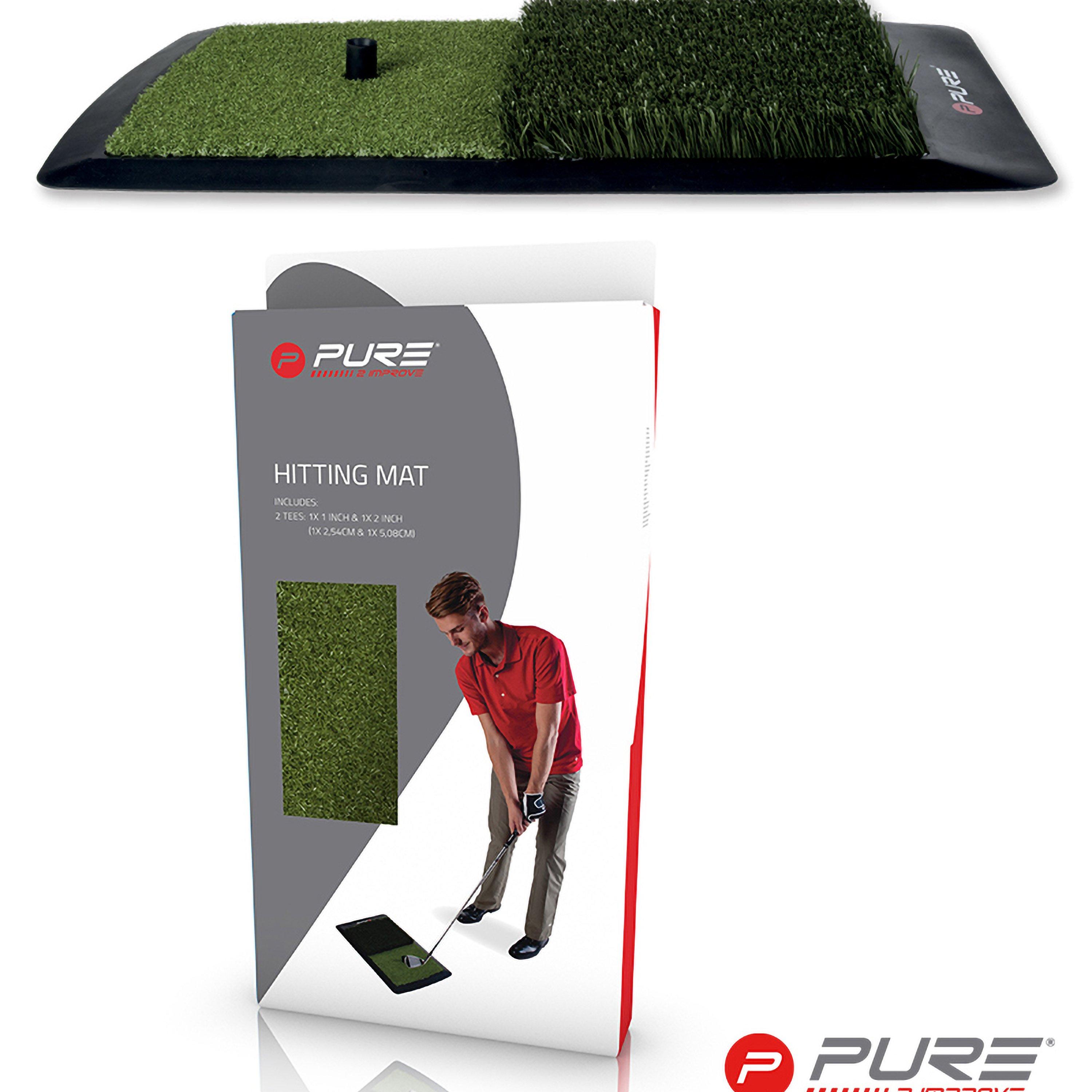 Green/Black - Pure2Improve - Pure2Improve Hitting Mat - 1