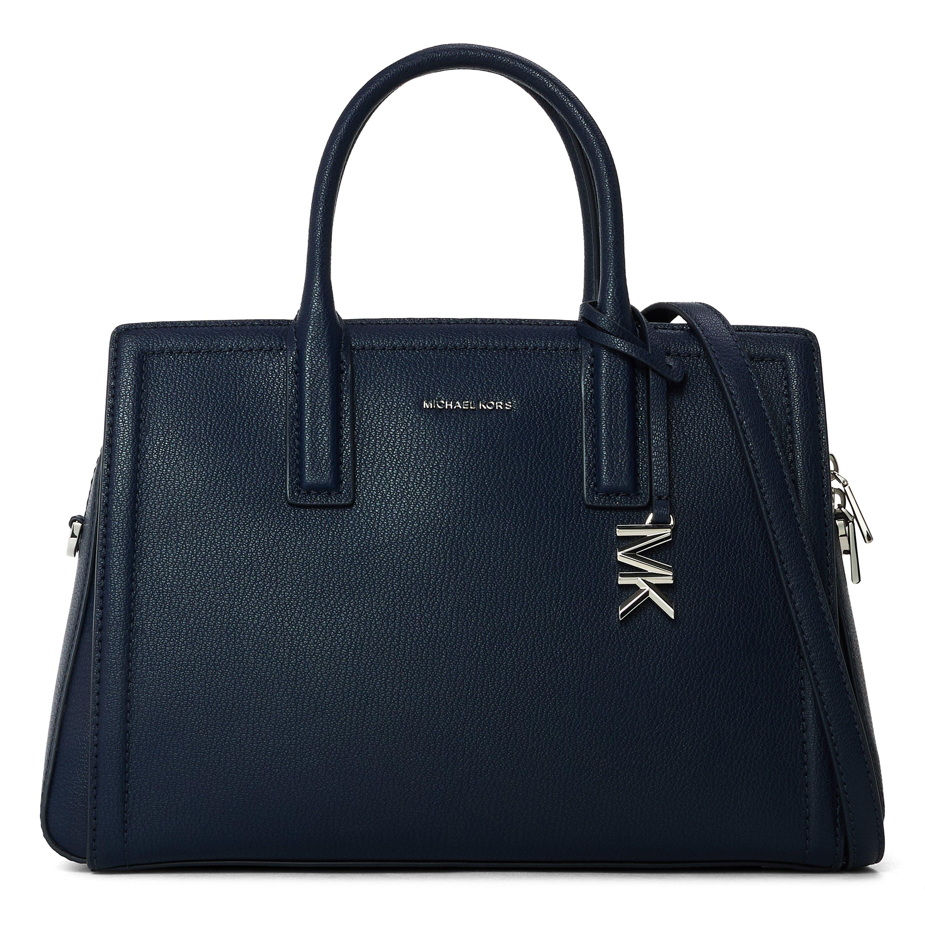 Dress Blue - MICHAEL Michael Kors - Women's MMK Laila Satchel Bag - 1