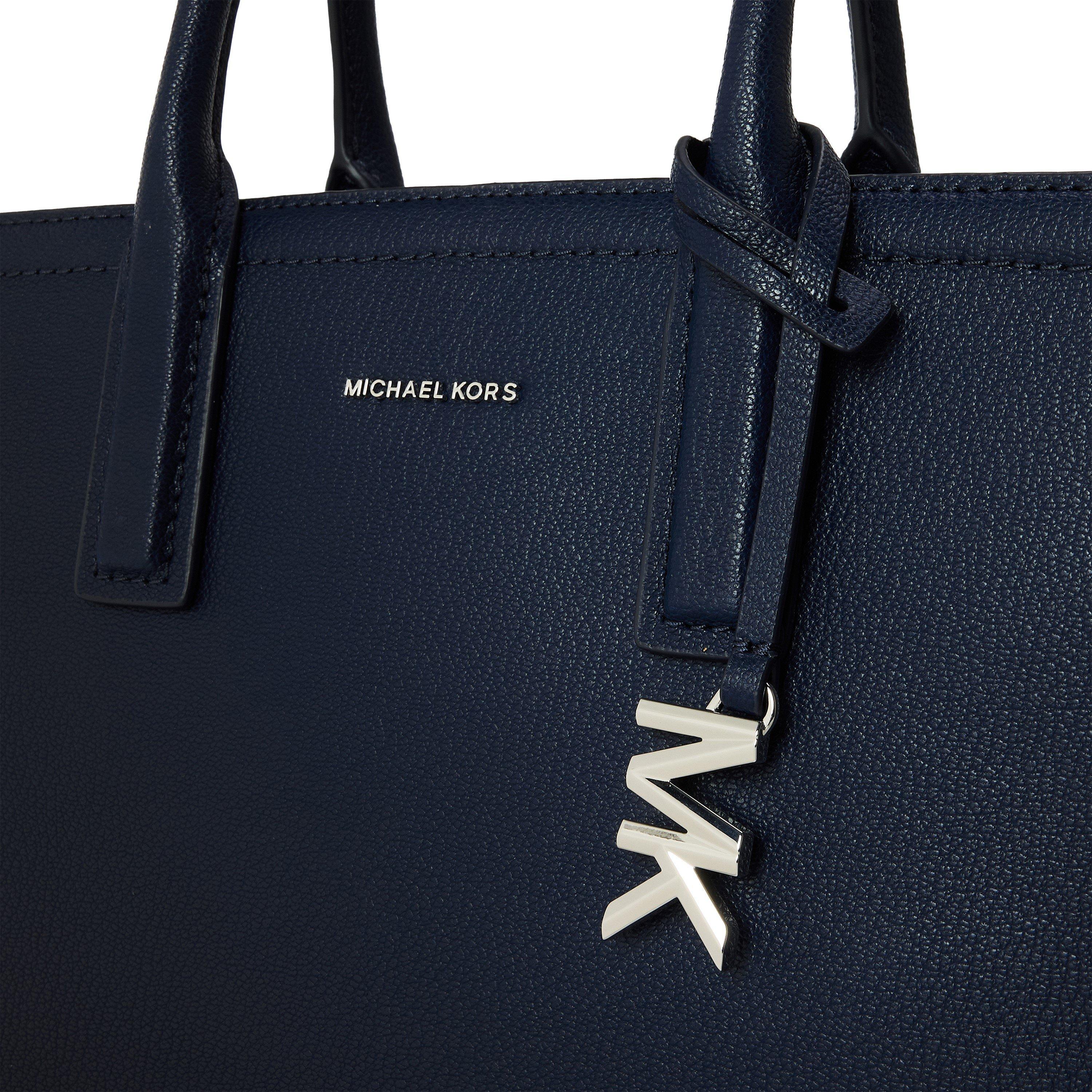 Dress Blue - MICHAEL Michael Kors - Women's MMK Laila Satchel Bag - 3