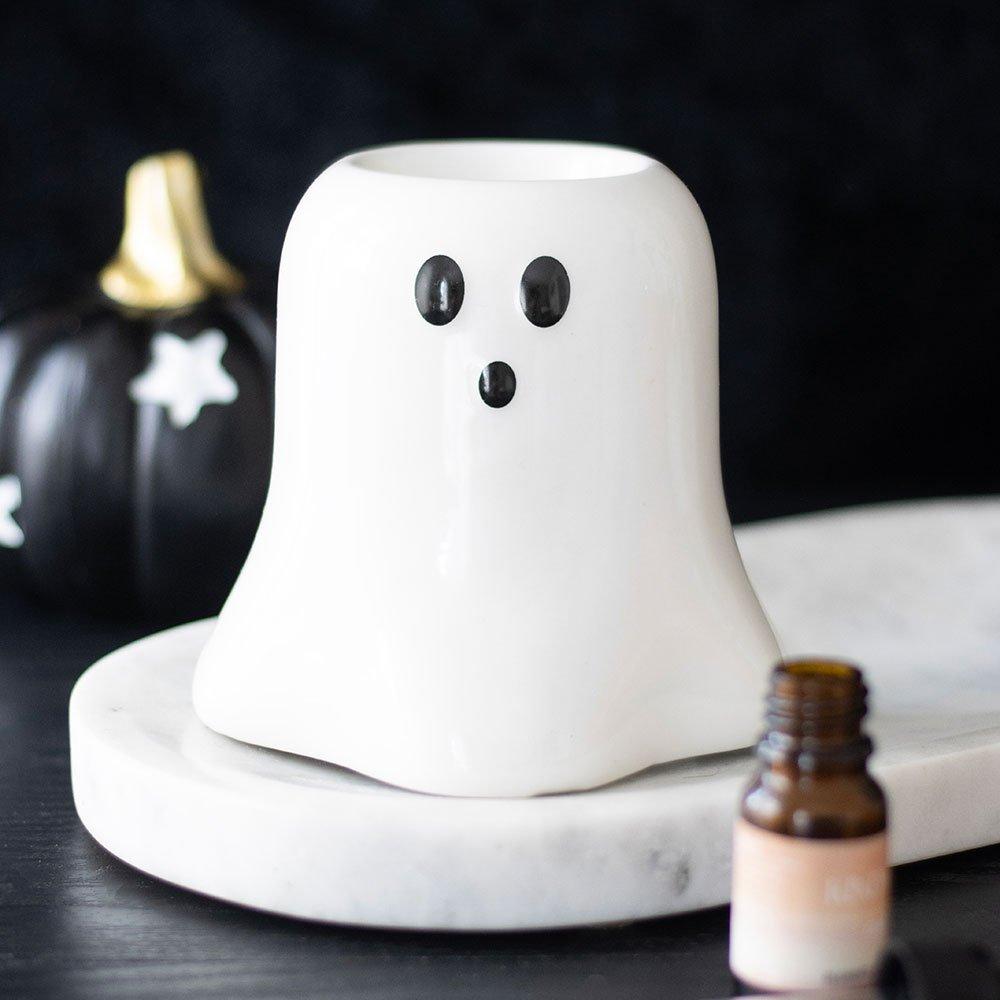 Something Different  Hey Boo Ghost Oil Burner And Wax Warmer - White