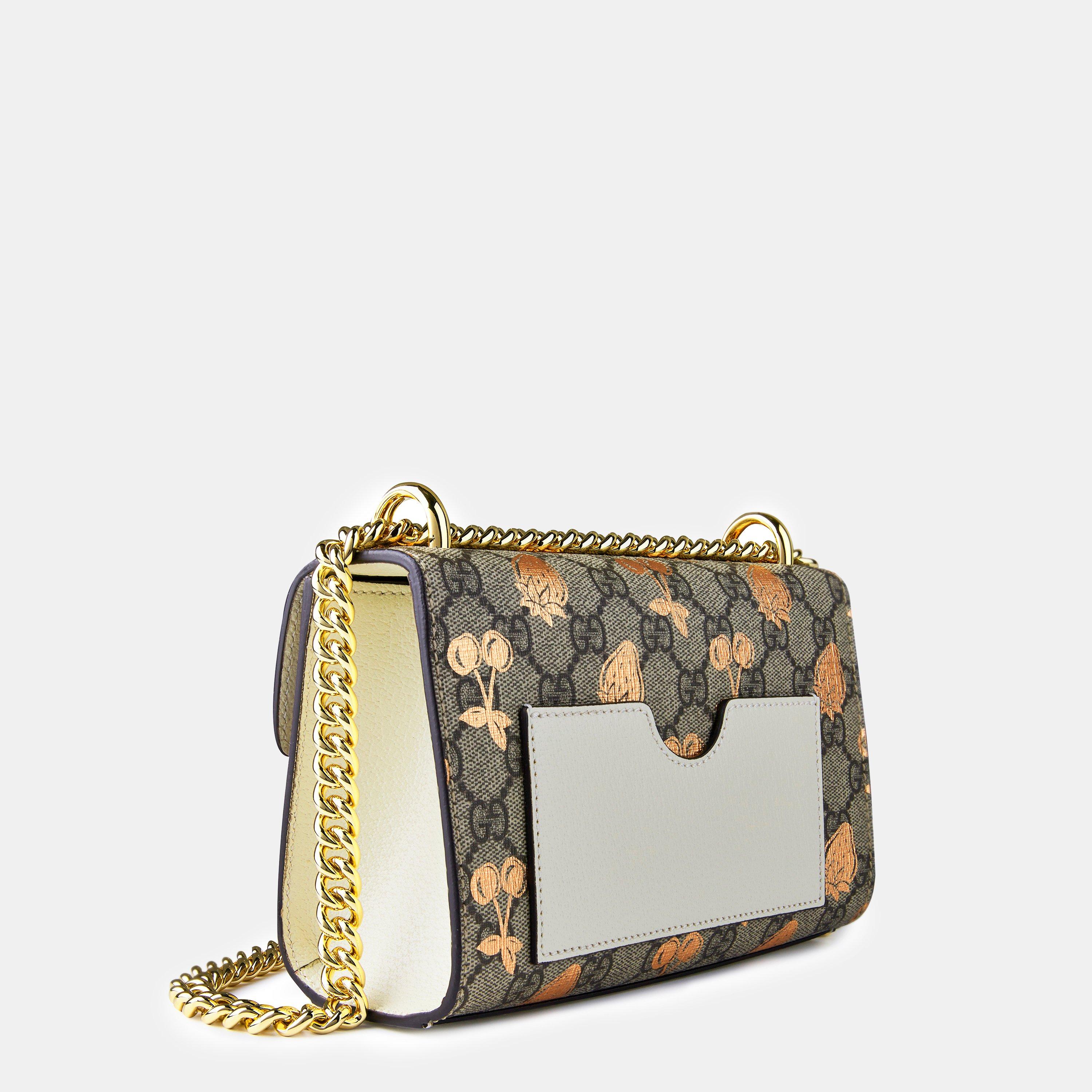 Beige 8295 - Gucci - Small Padlock Berry Shoulder Bag - 2