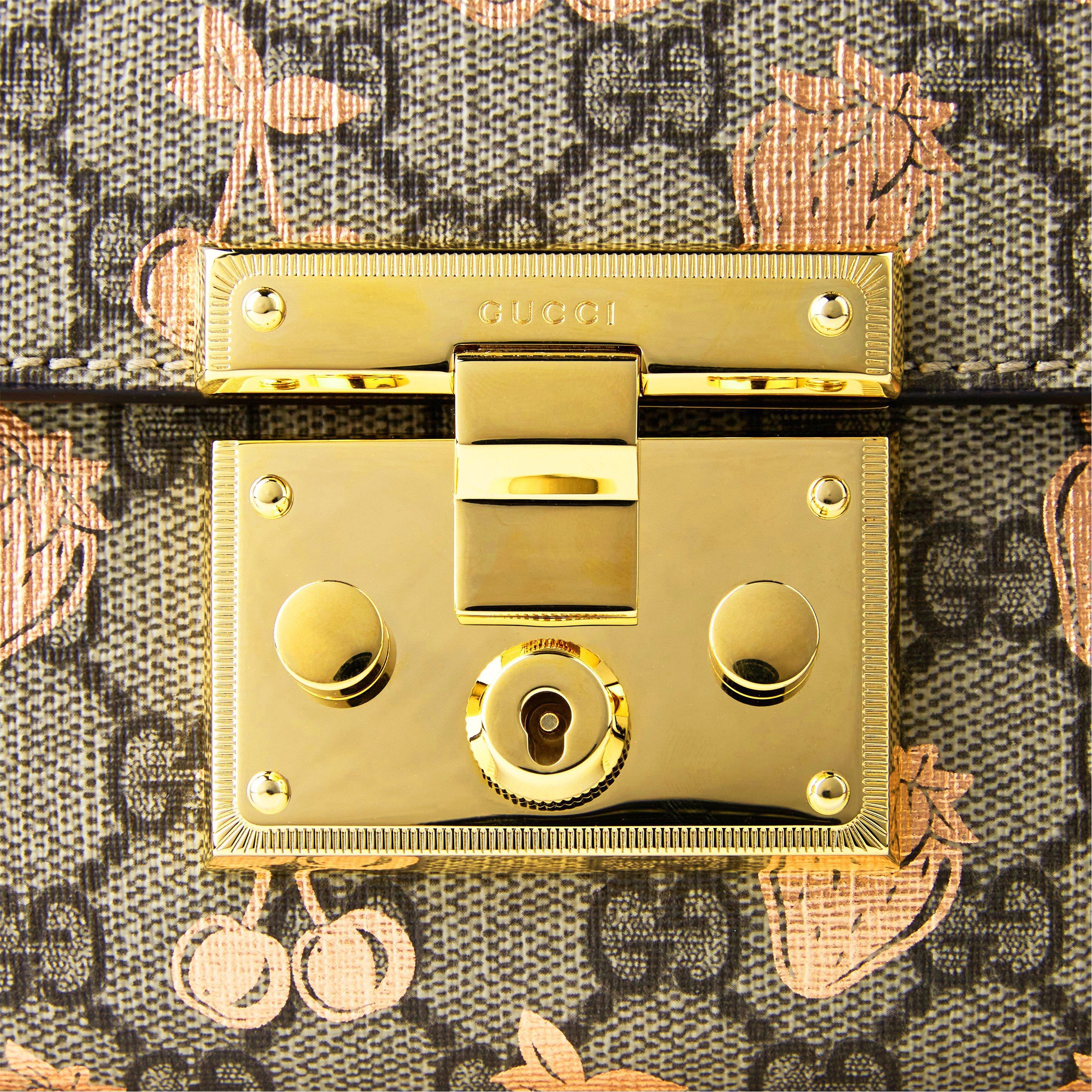 Beige 8295 - Gucci - Small Padlock Berry Shoulder Bag - 4