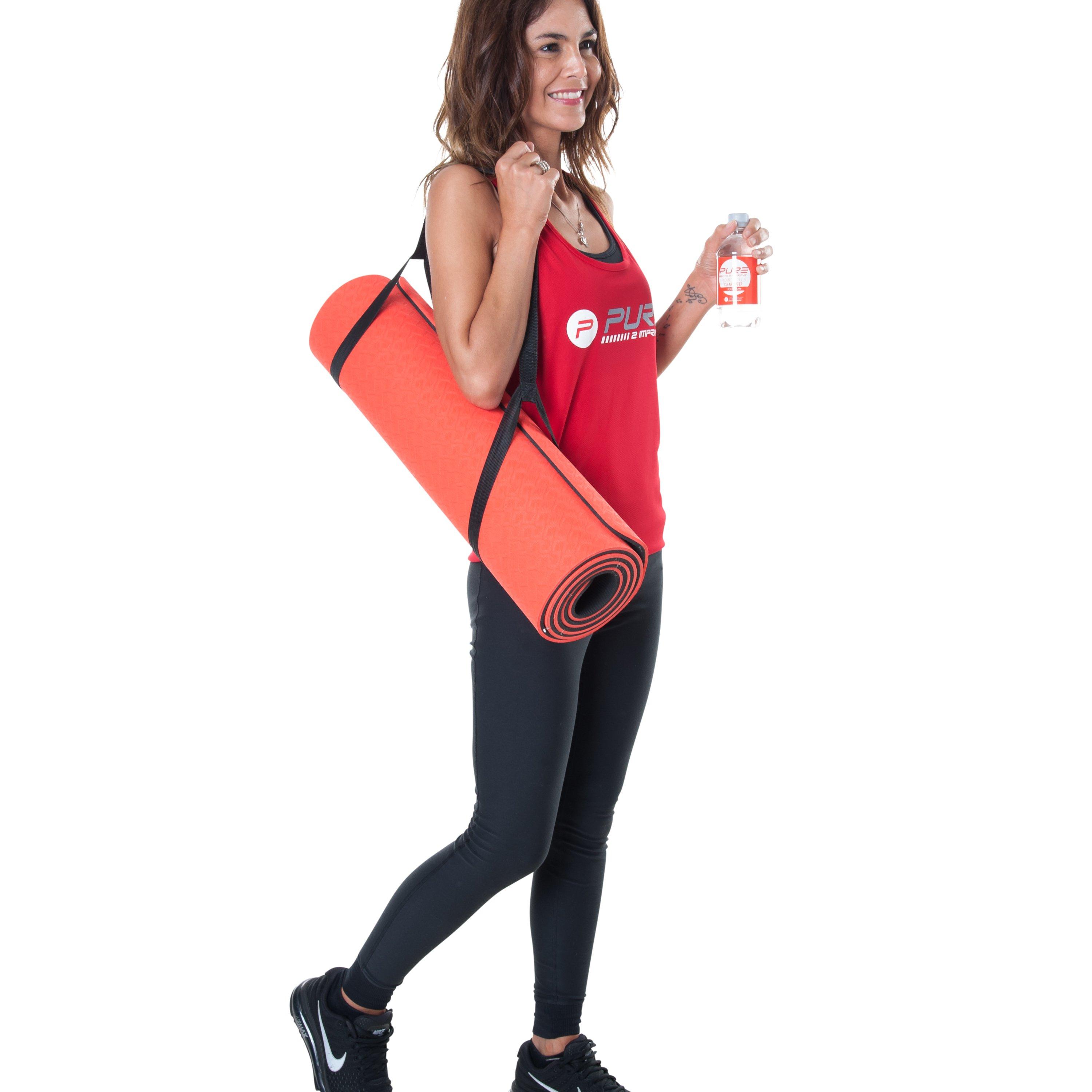 Red - Pure2Improve - Pure2Improve TPE Fitness Mat Pro - 4